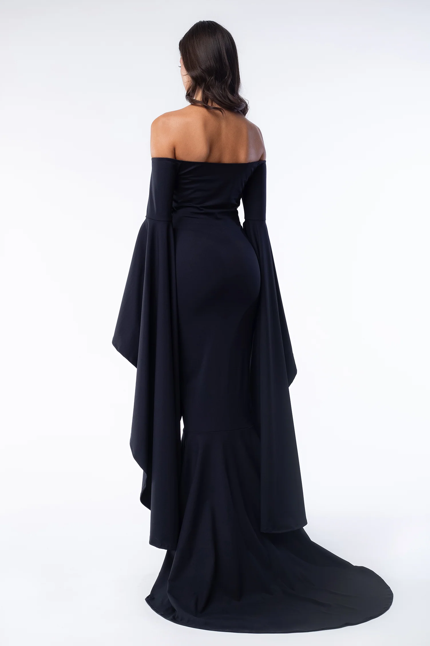 Gothic Grace Off-Shoulder Dress - Image 3