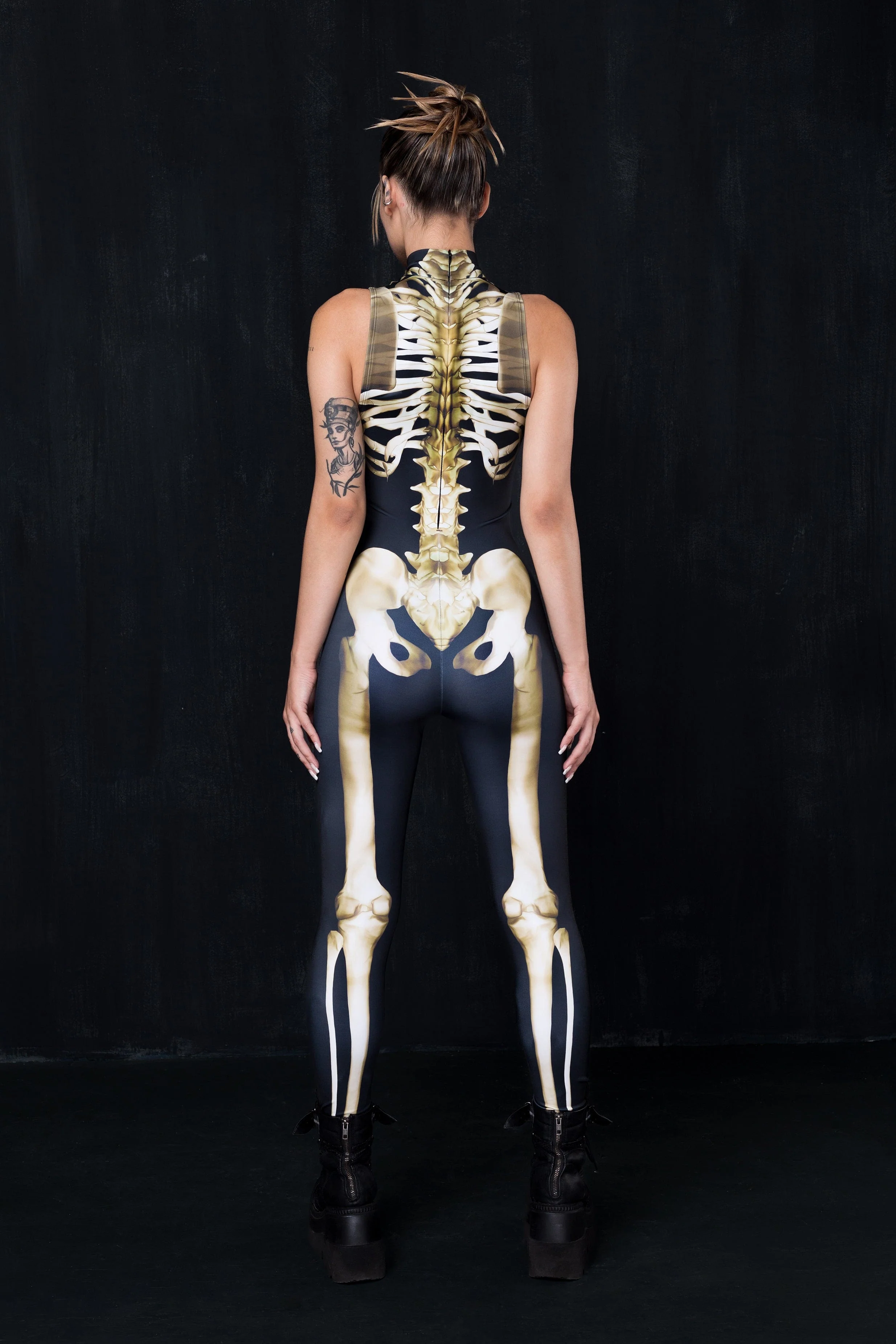 Graveyard Skeleton Sleeveless Costume - Image 5