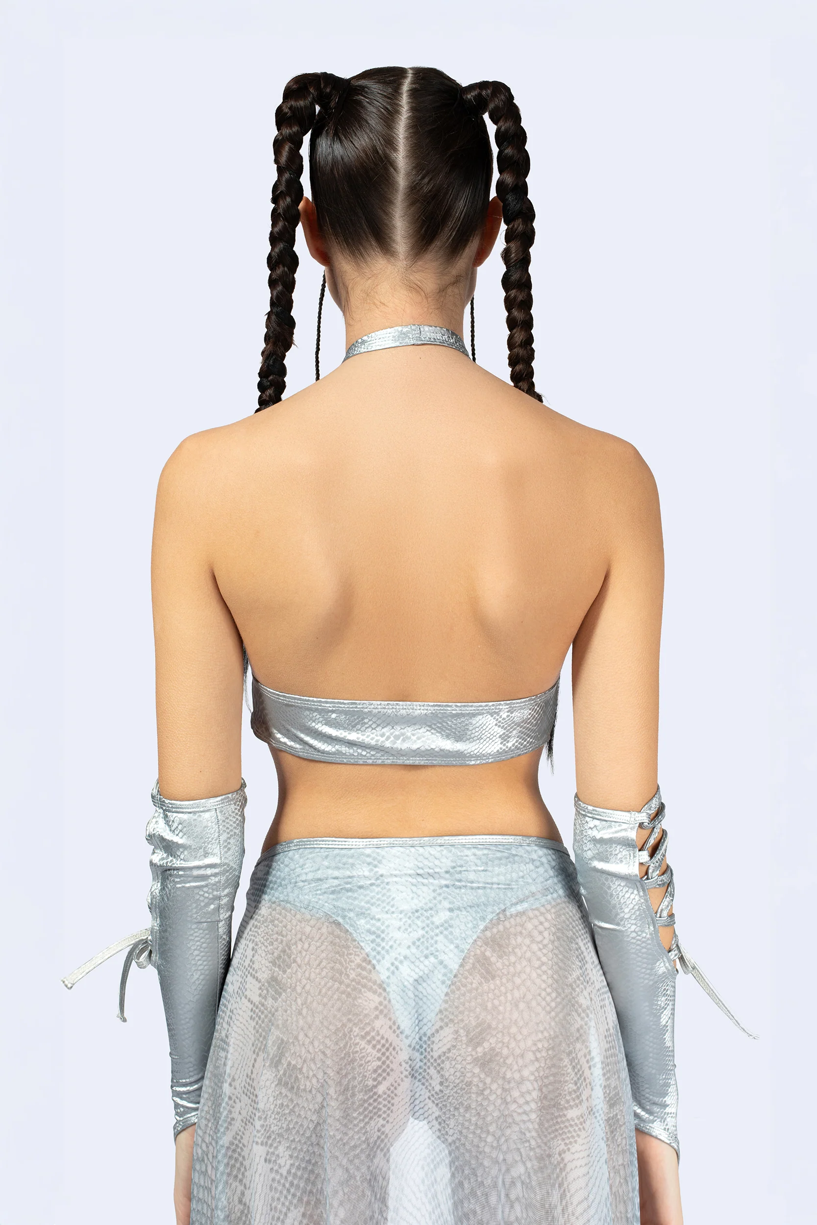 Hard To Get Lace Up Halter Top - Image 2