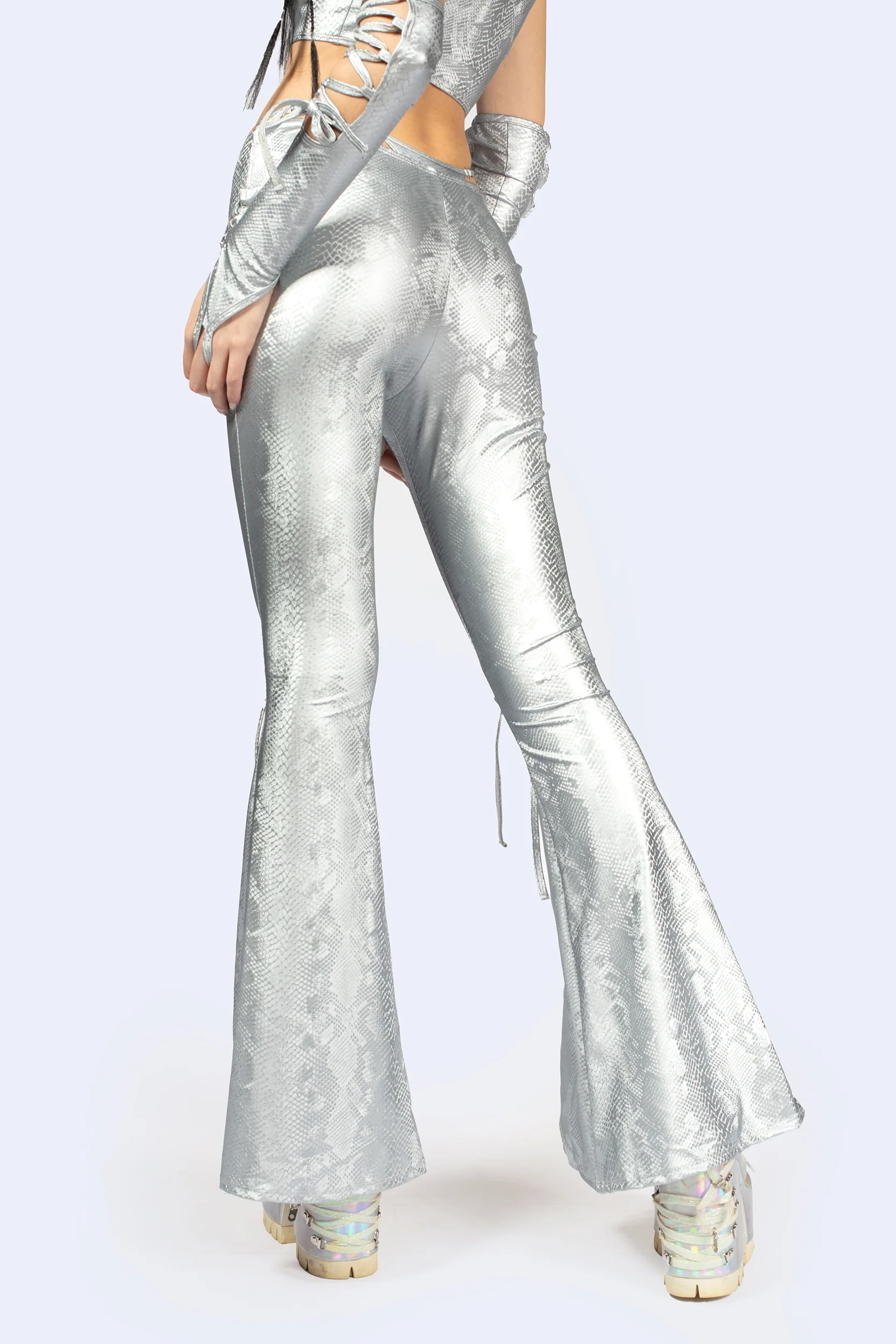 Hard To Get Lace Up Halter Top and Pants Set - Image 7