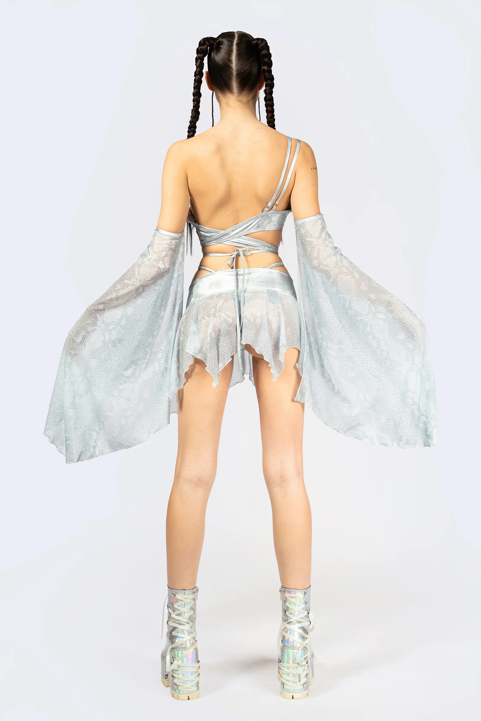 Hard To Get Lace Up Mini Skirt - Image 6
