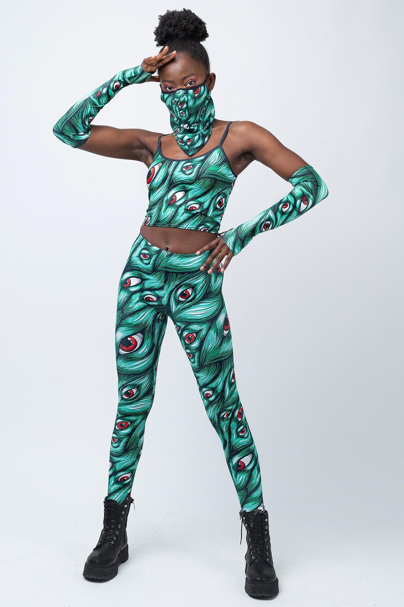 I See You Green Bandana Set - Image 6