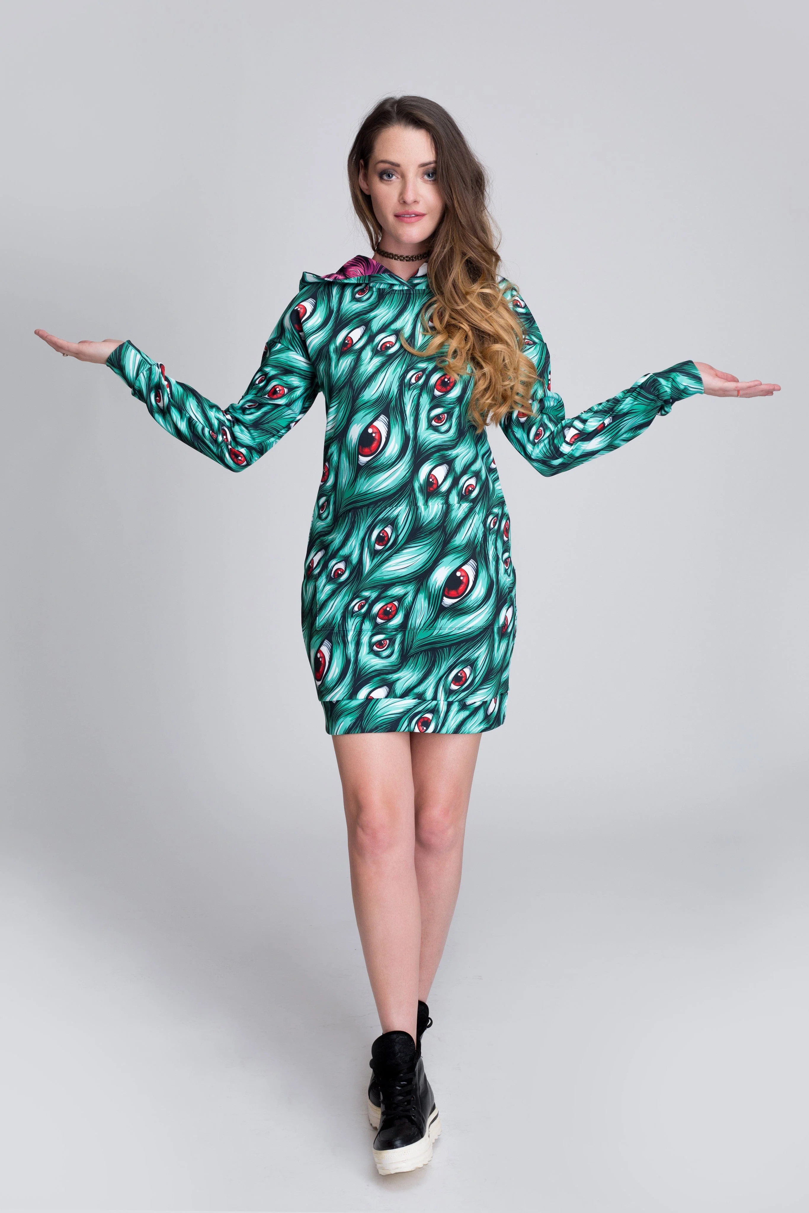 I See You Hoodie Green - Image 3