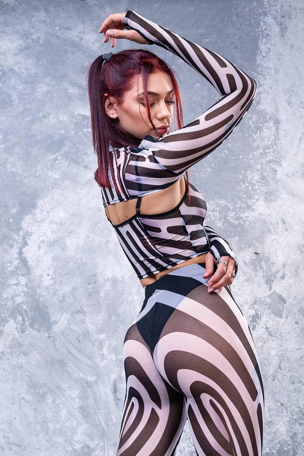 Illusion Mesh Leggings - Image 3