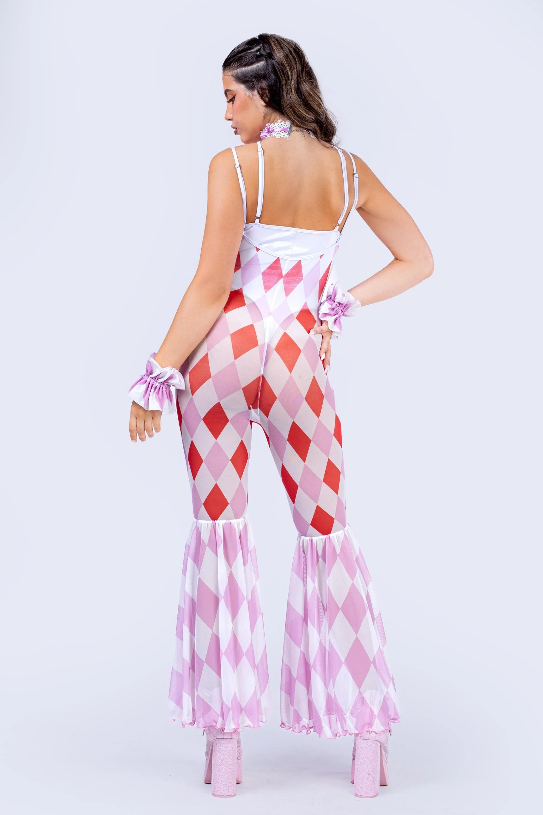 Joke's On You Flared Romper And Undersuit - Image 2