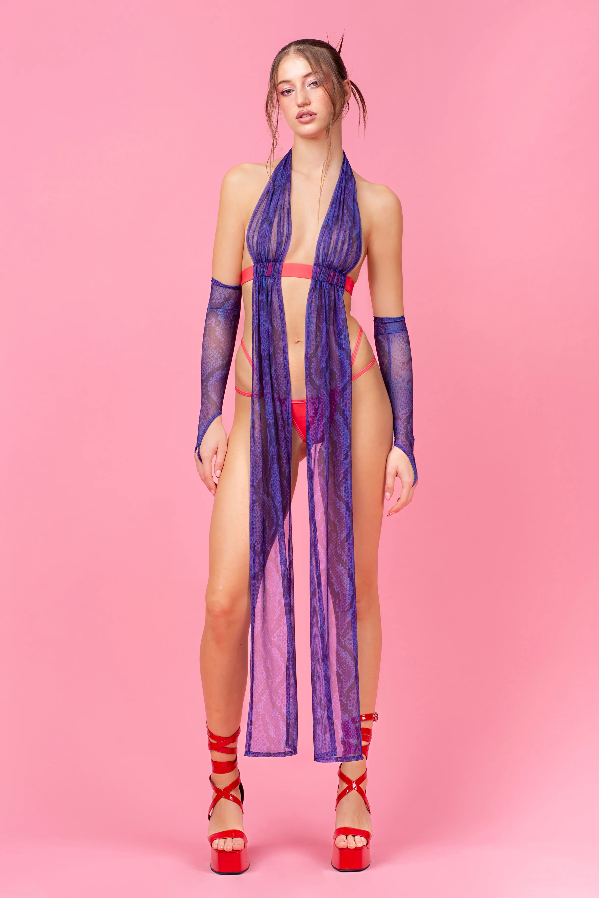 Killing Eve Halterneck Draped Set - Image 3