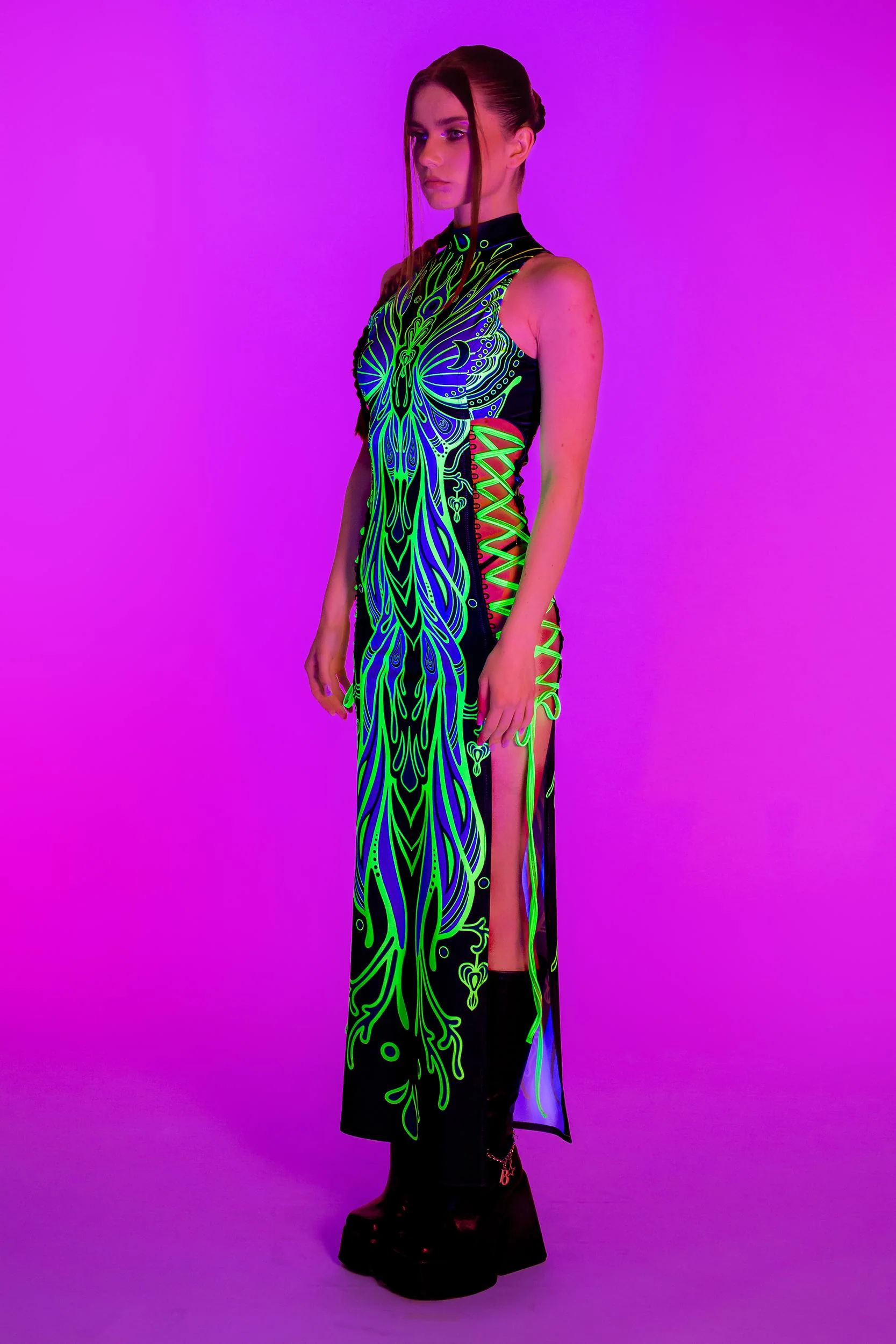 Life Zodiac Criss-Cross Slit Dress - Image 5