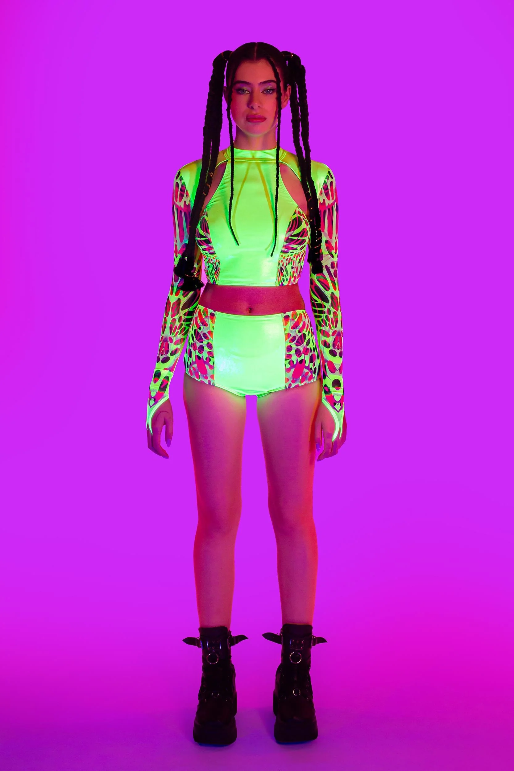 Lime Wire Shorts Set