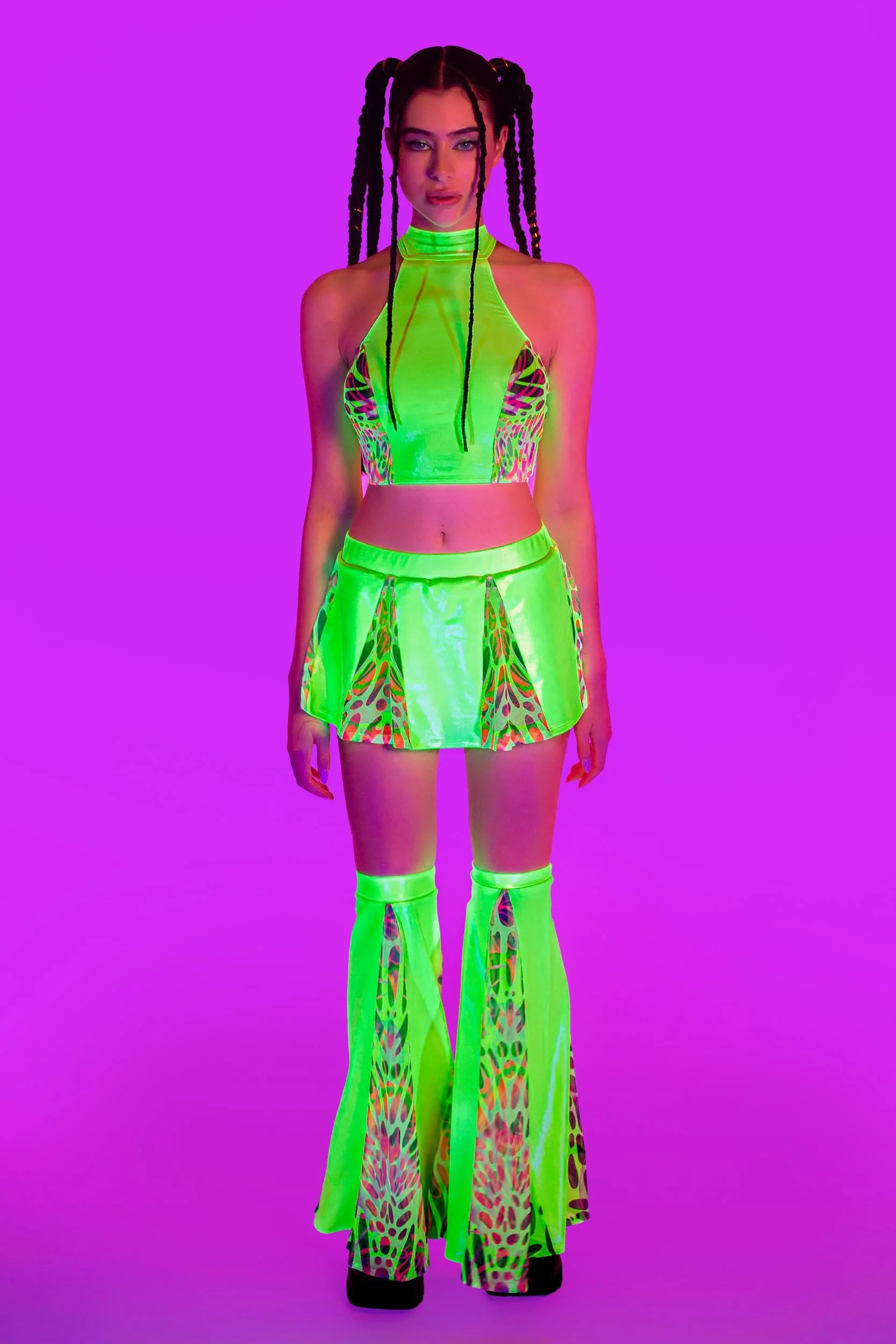 Lime Wire Skirt Set