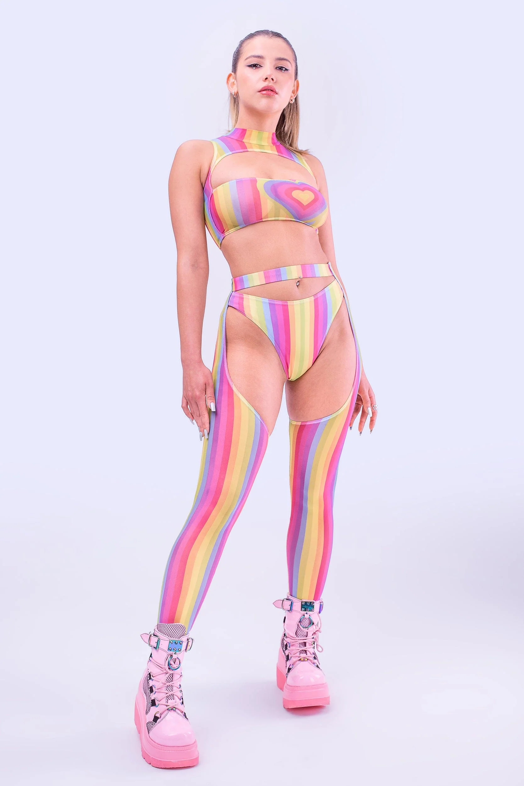 Love Hangover Mesh Chaps Set - Image 3