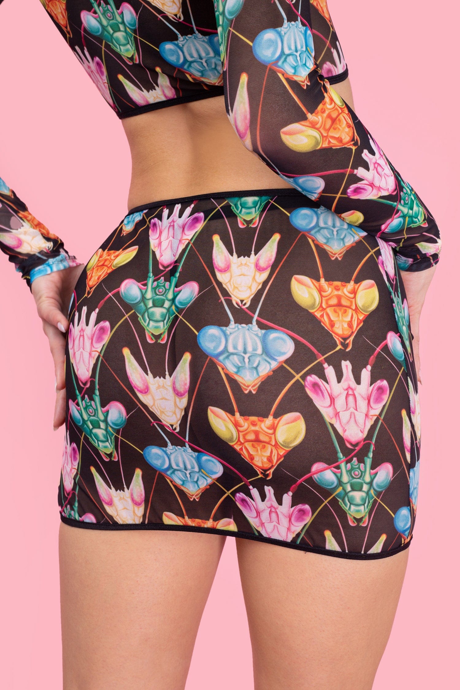 Maneater Mesh Cutout Skirt - Image 2