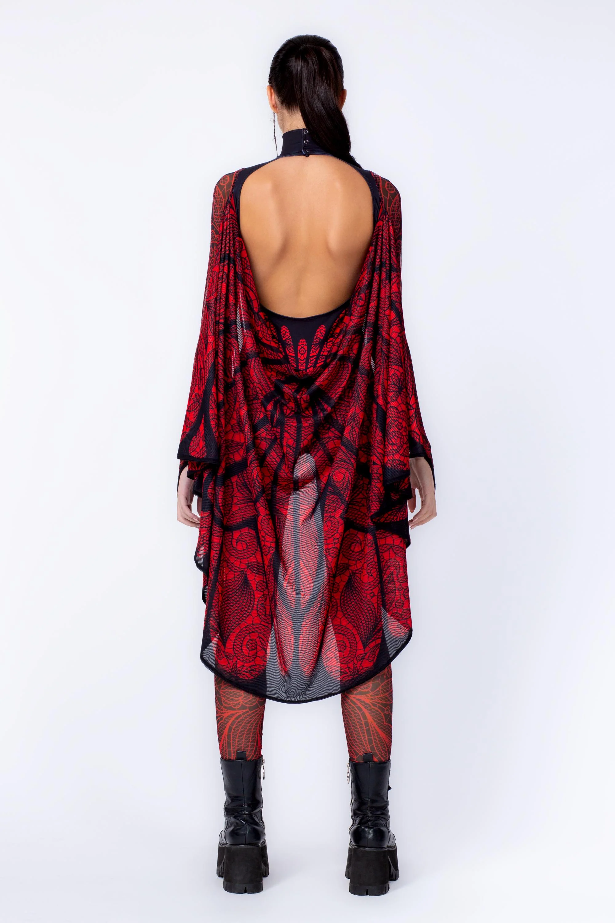 Moth To A Flame Keyhole Winged Catsuit - Image 4