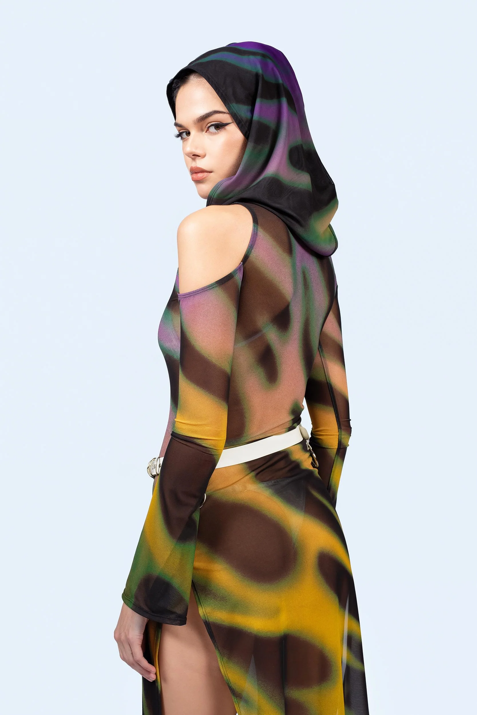 Nothing To Lose Hooded Long Sleeve Dress - Image 2