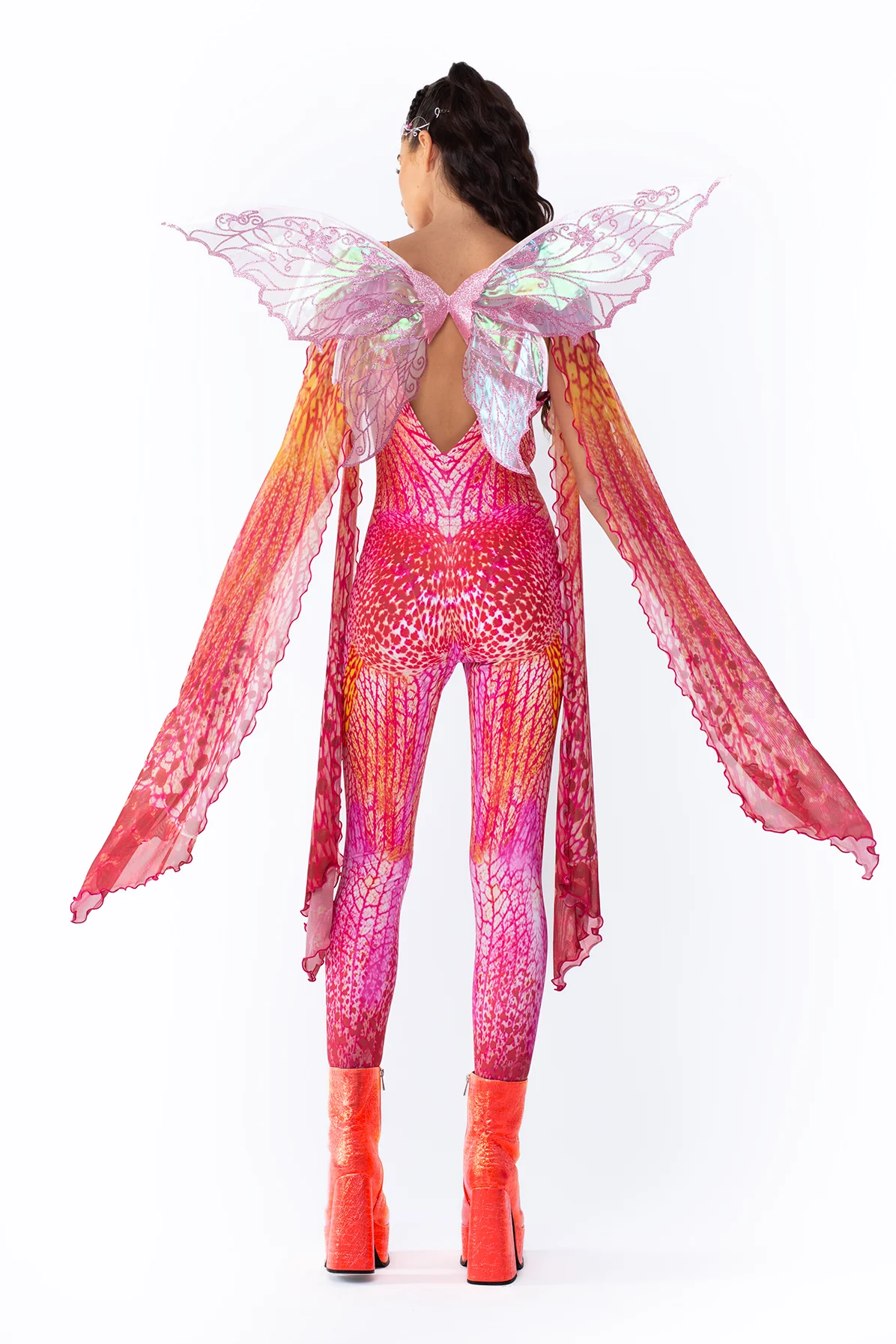 Orange Blossom Winged Catsuit - Image 5
