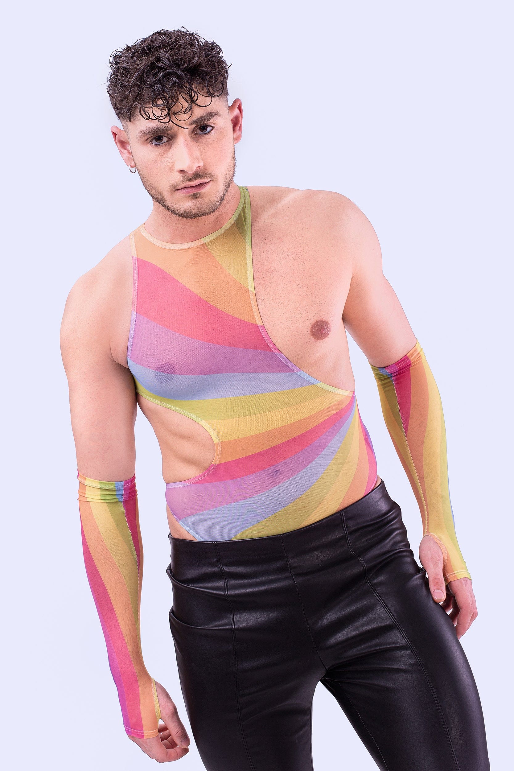 Out&Proud Male Asymmetrical Bodysuit - Image 4