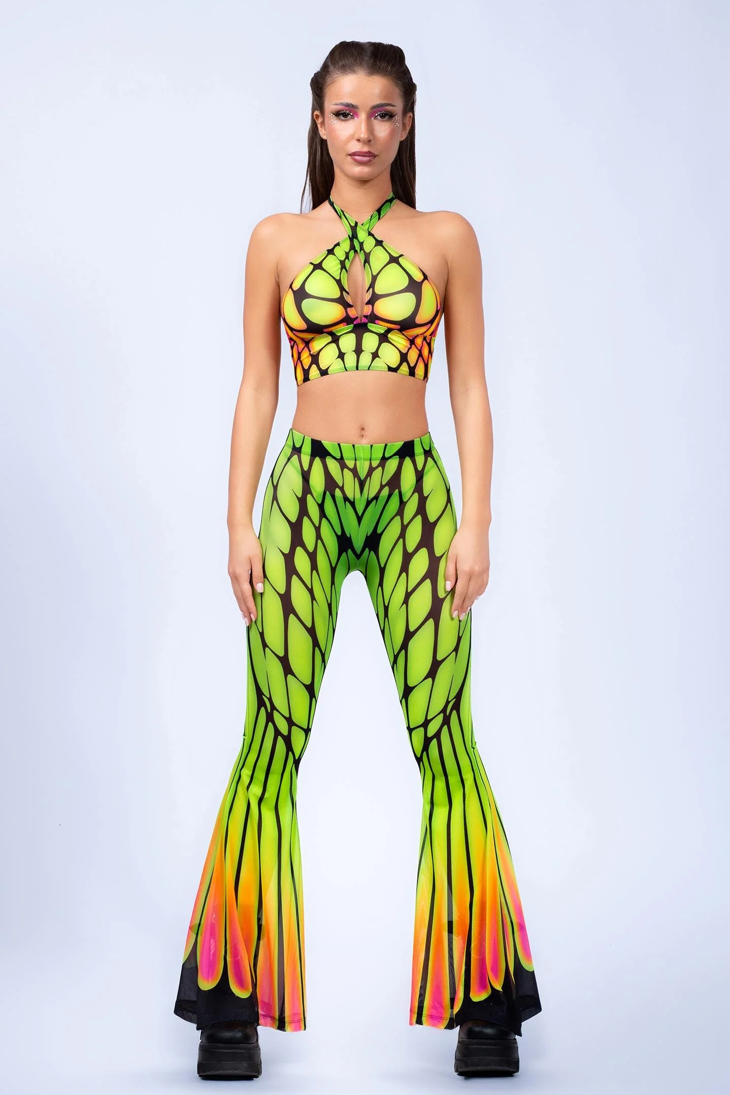 Papilion Criss Cross Mesh Top - Image 7