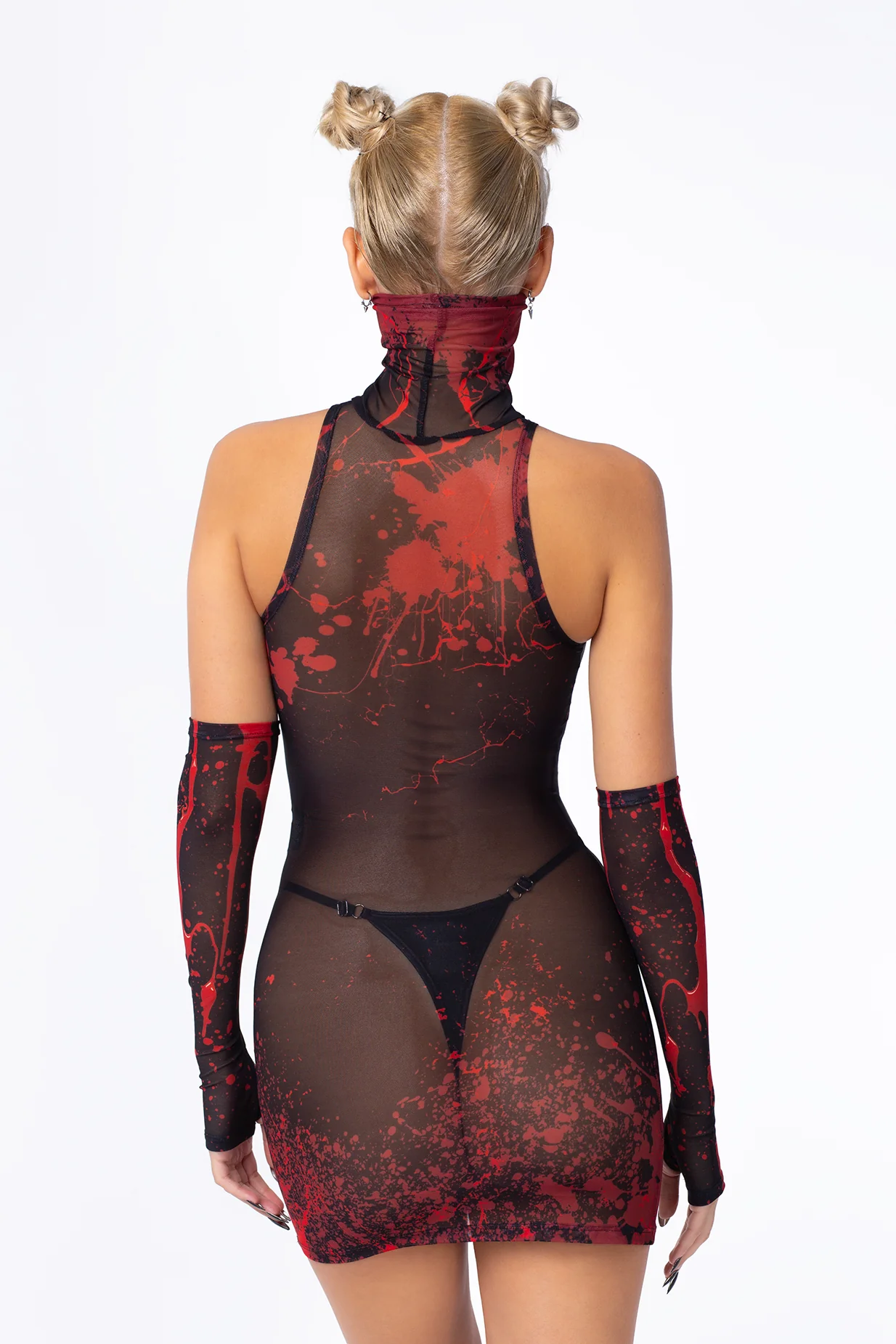 Playing The Victim High Neck Dress - Image 2