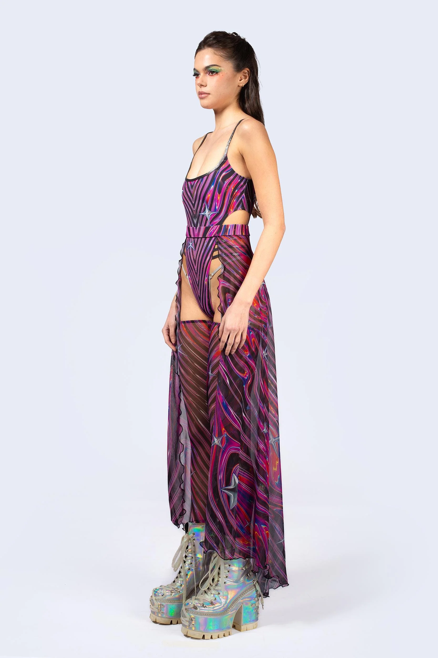 Powerhouse Open Front Skirt Set - Image 3