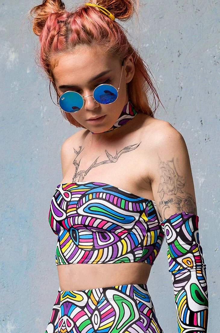 Psy Mosaic Tube Top - Image 2