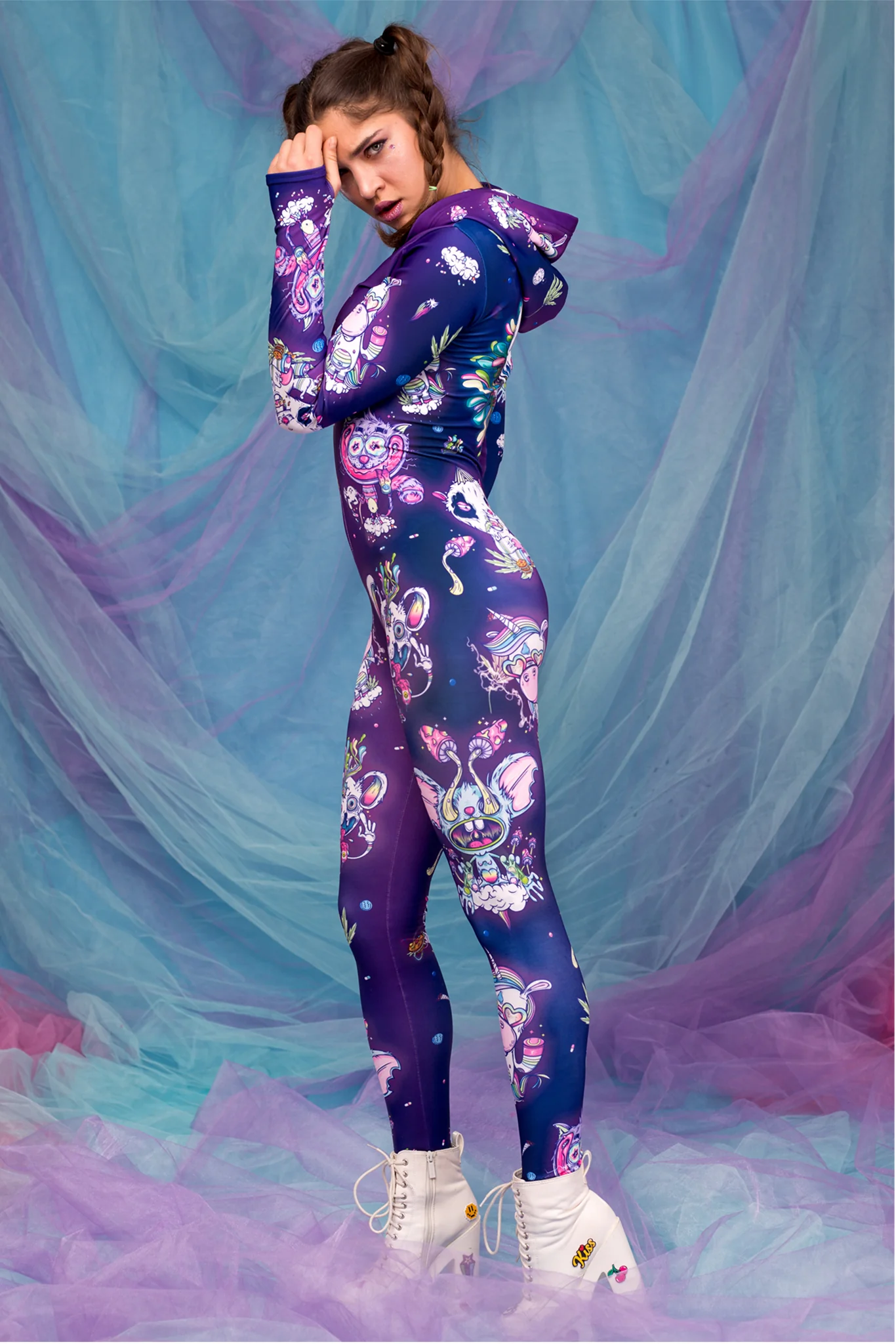 Psychotropic Jungle Fit Onesie - Image 3