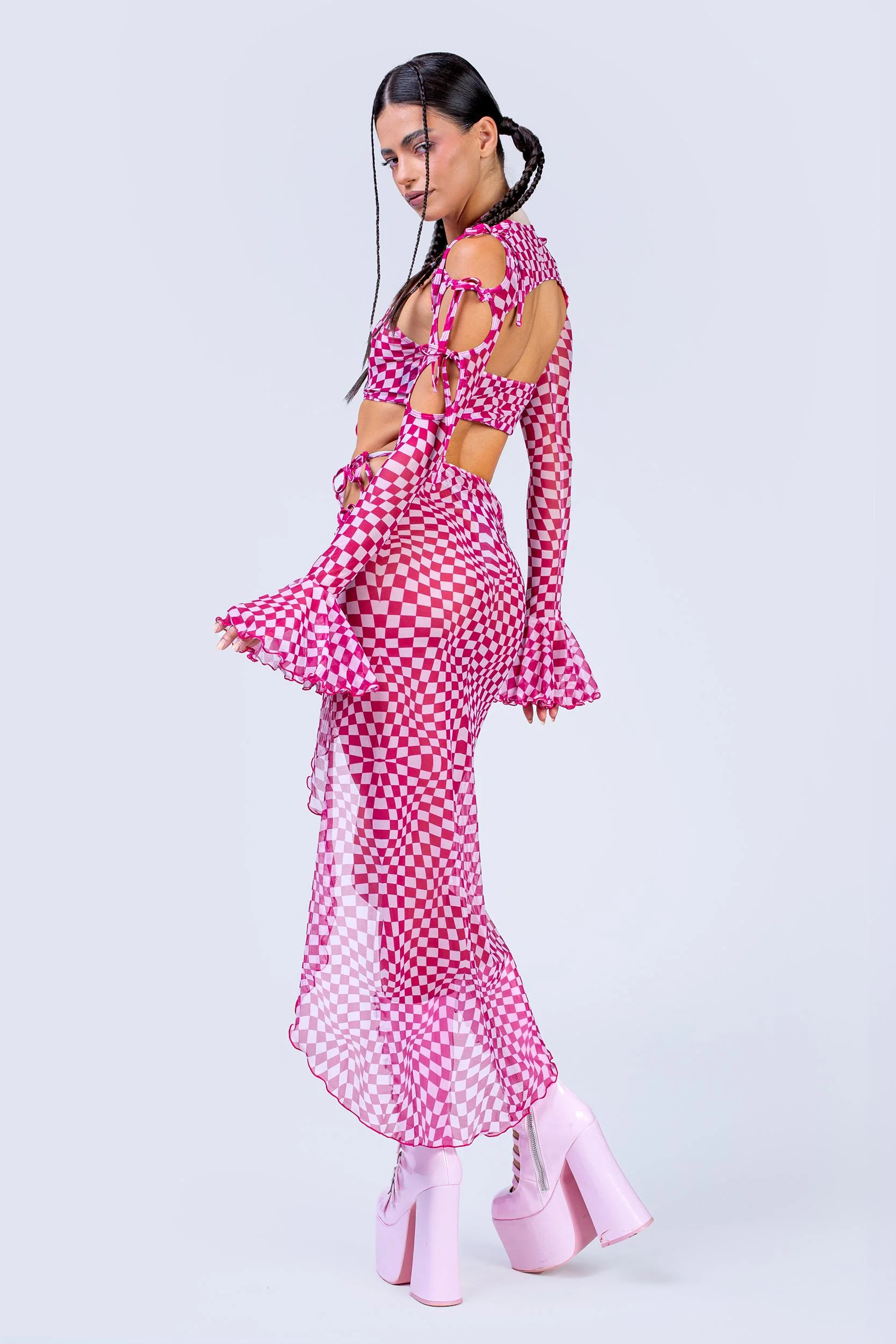 Put On A Show 2-Piece Ribbon Clown Top - Image 4