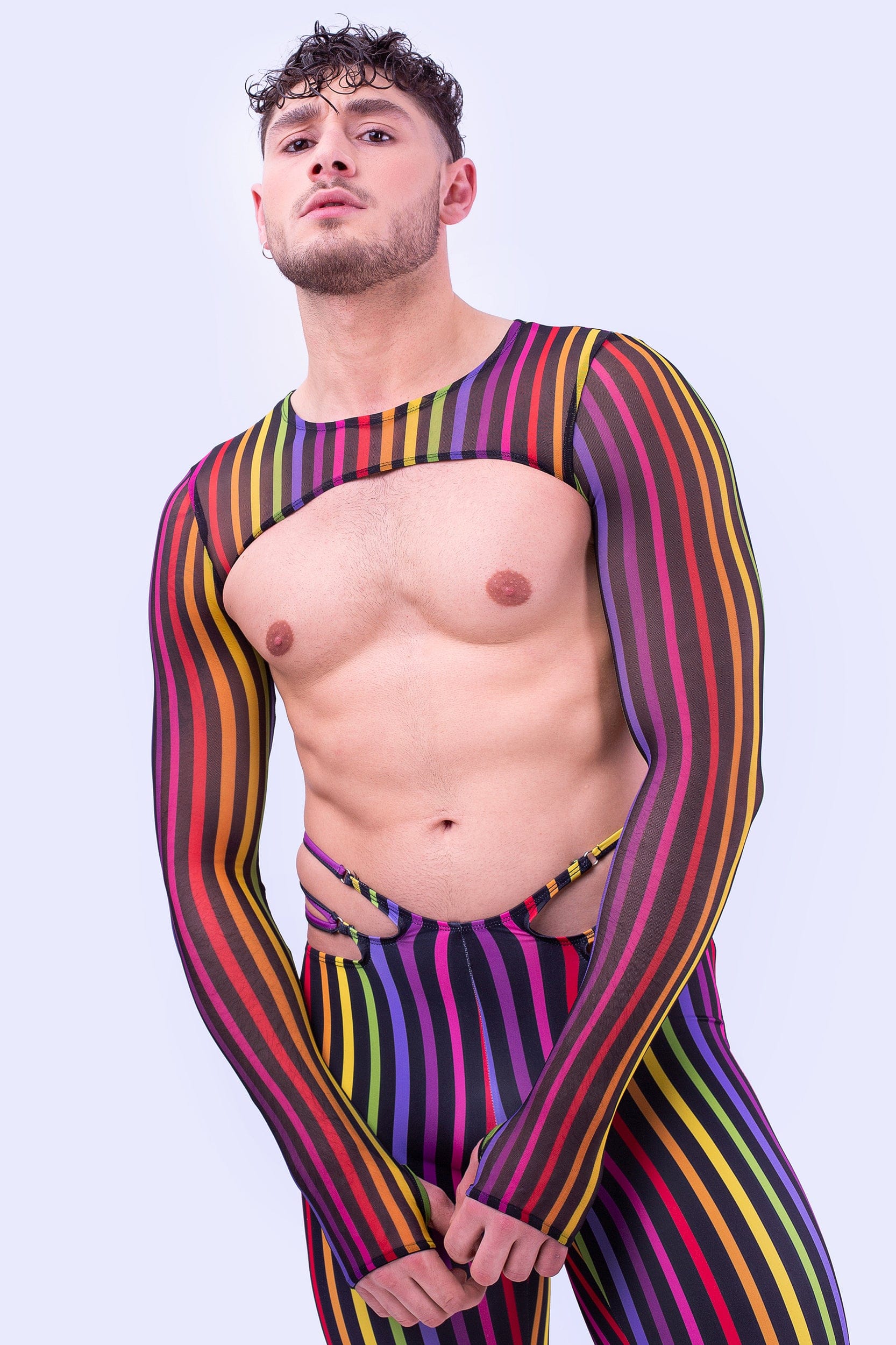 Refraction Male Cut-Out Pants Set - Image 5