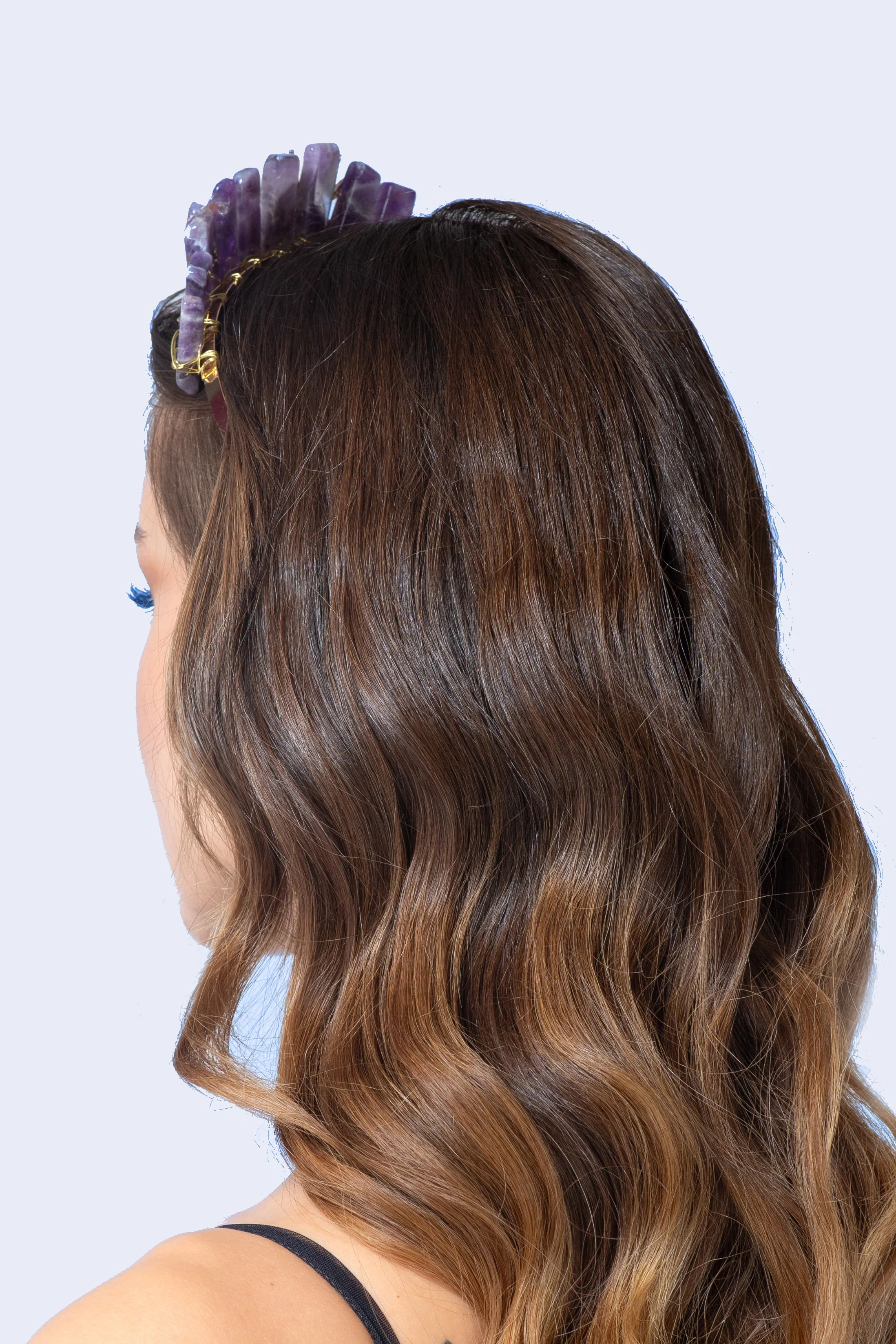 Regal Amethyst Natural Stone Crown - Image 3