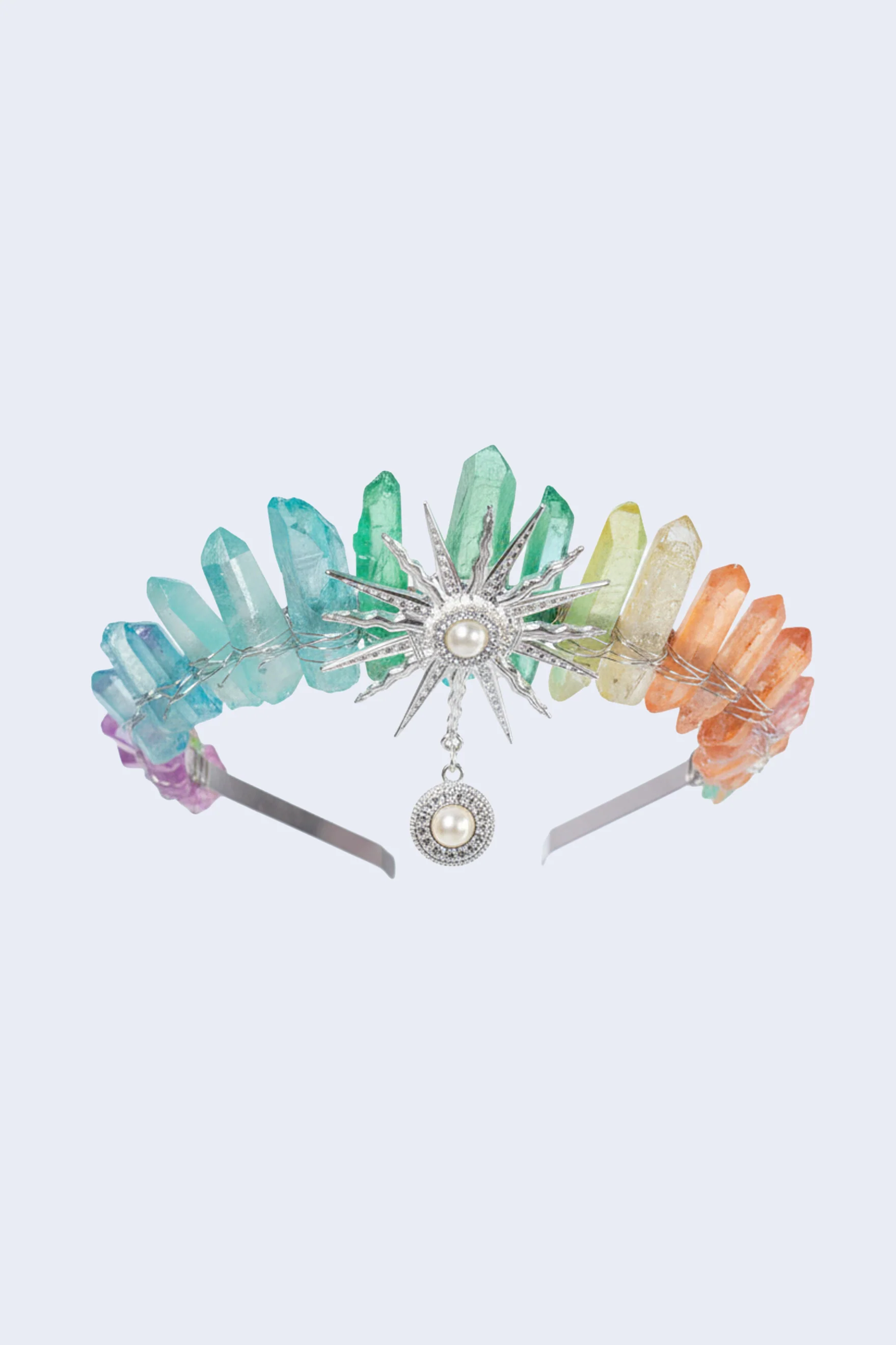Regal Rainbow Natural Stone Crown - Image 3