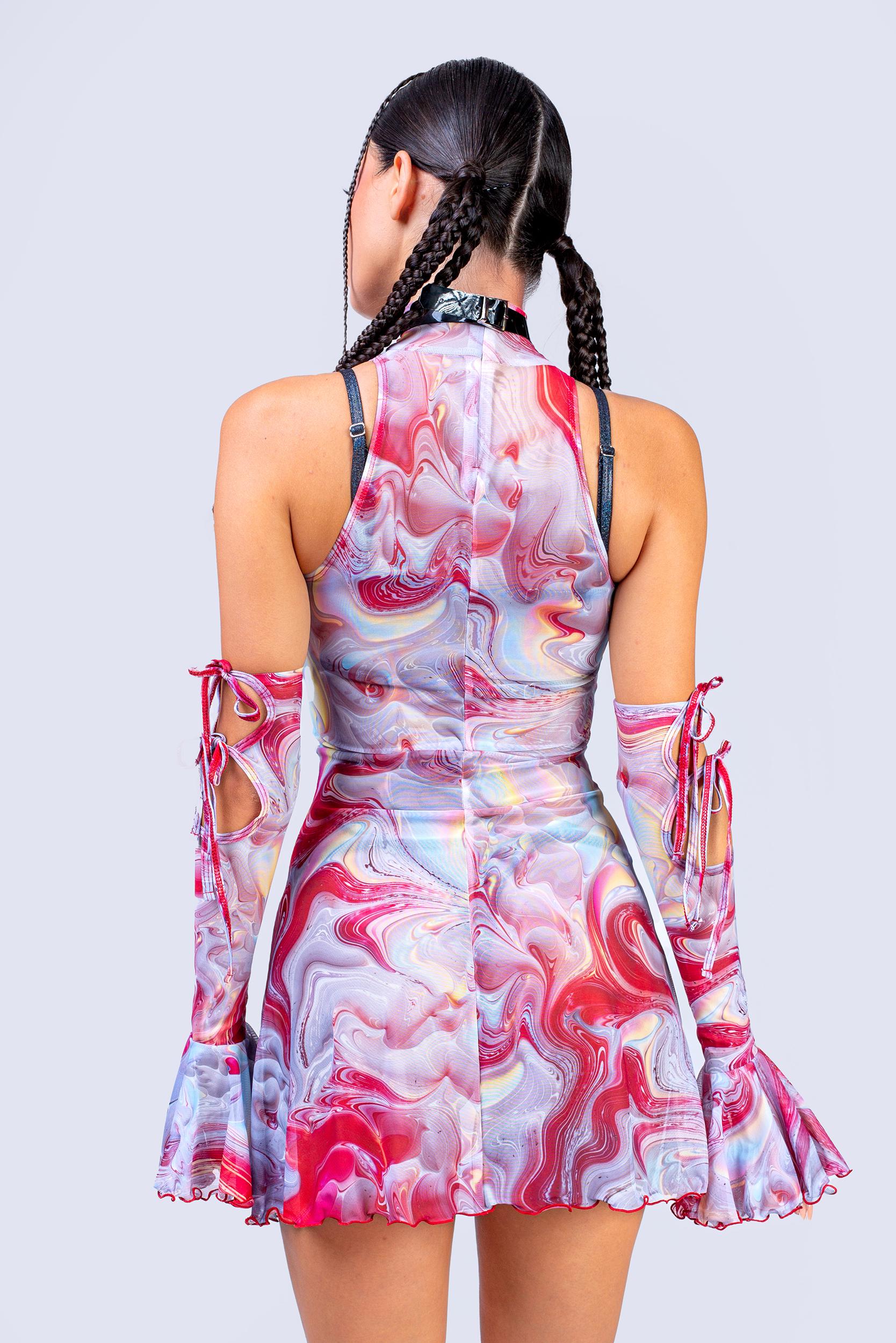 Ring Leader Ribbon Clown Dress - Image 2