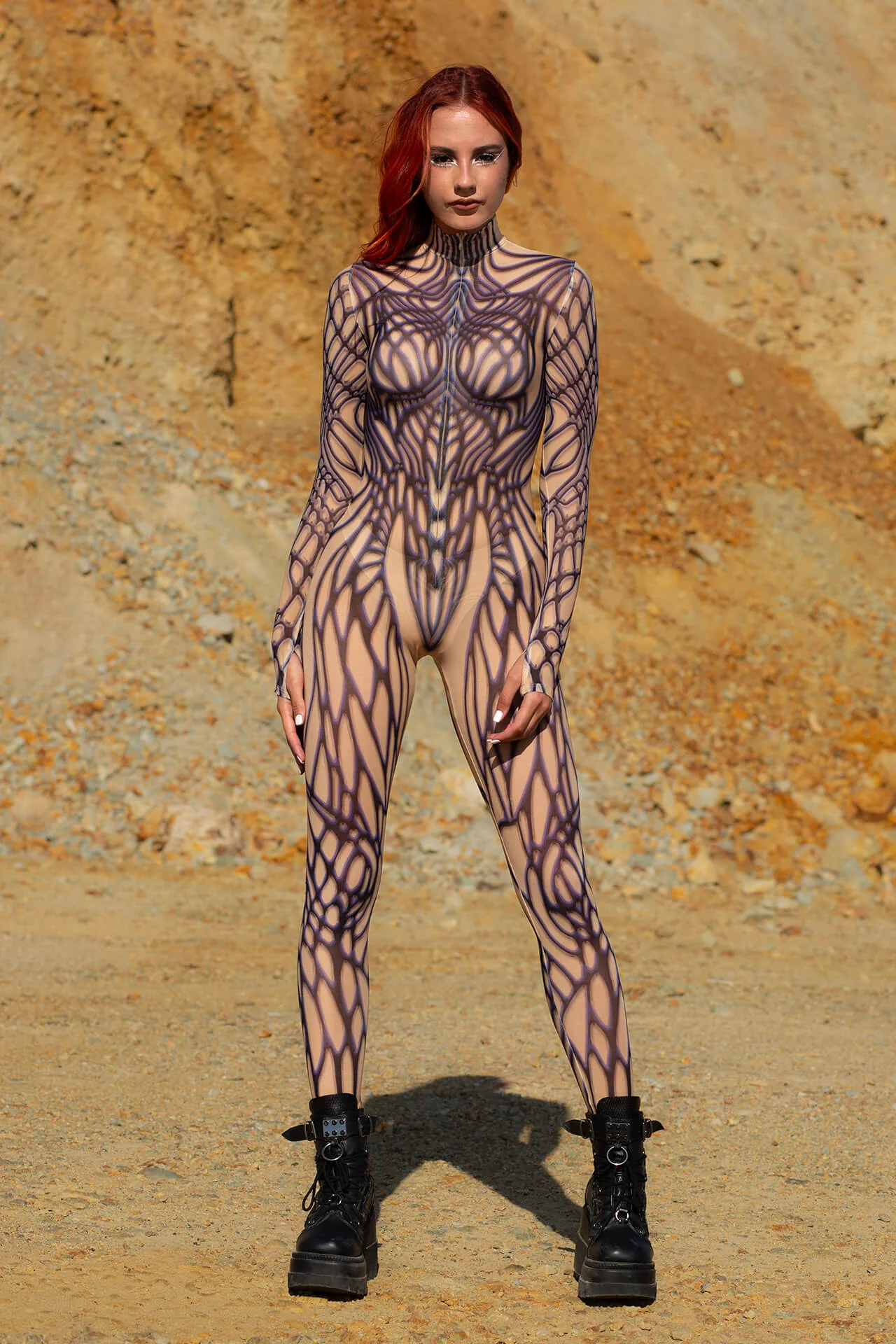 Sapphire Bone Mesh Costume - Image 3