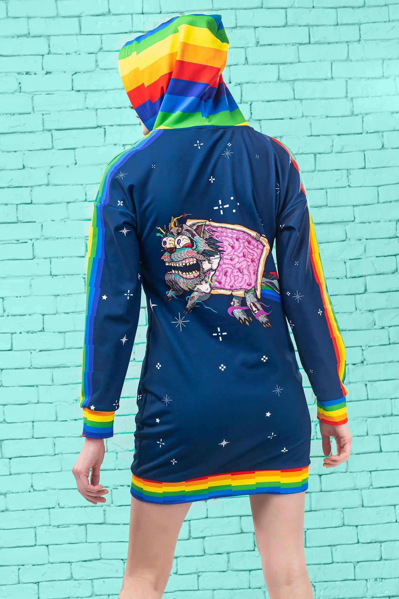 Schizo Cat Hoodie (Dark) - Image 2