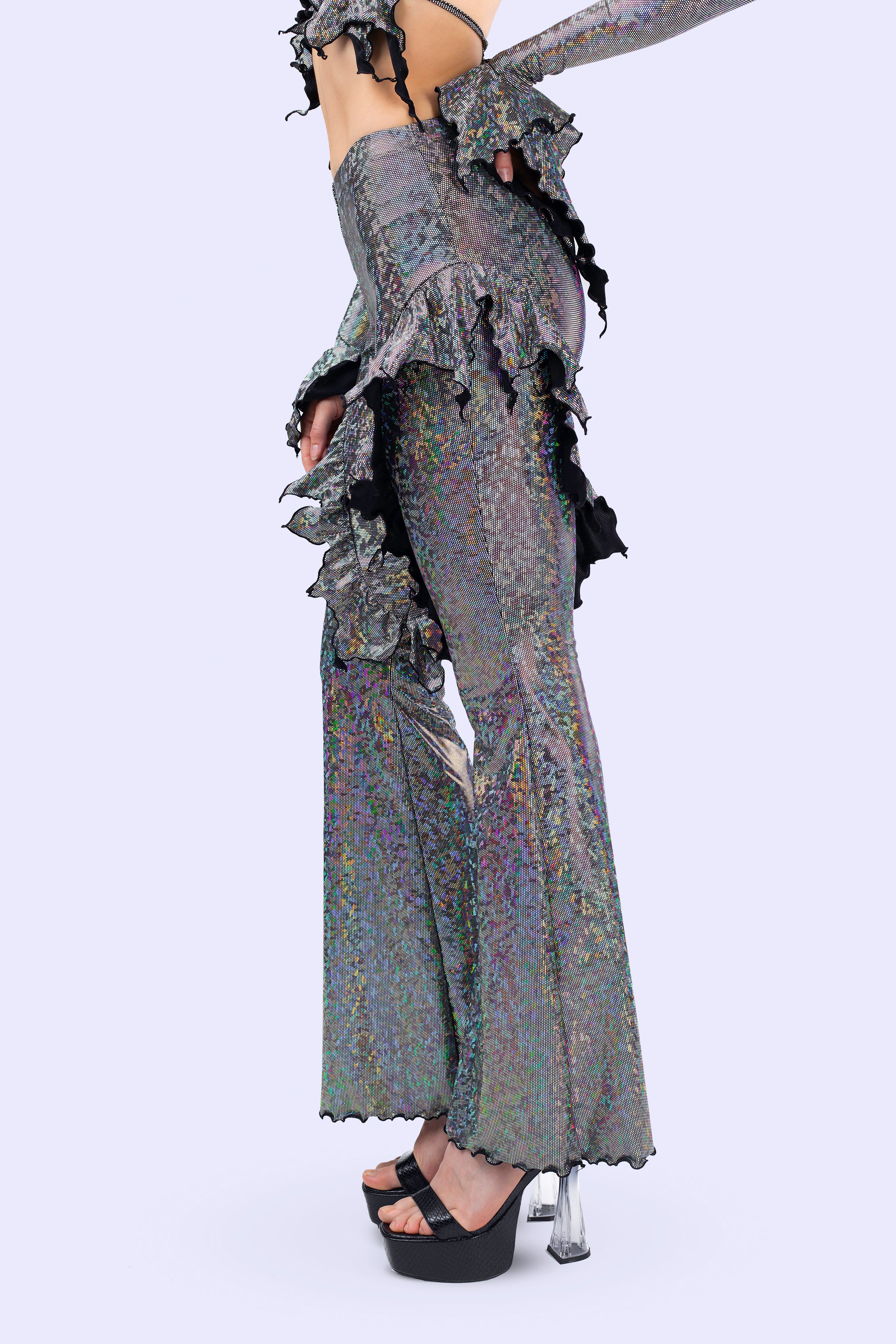 Silvermist Ruffled Pants Set - Image 4