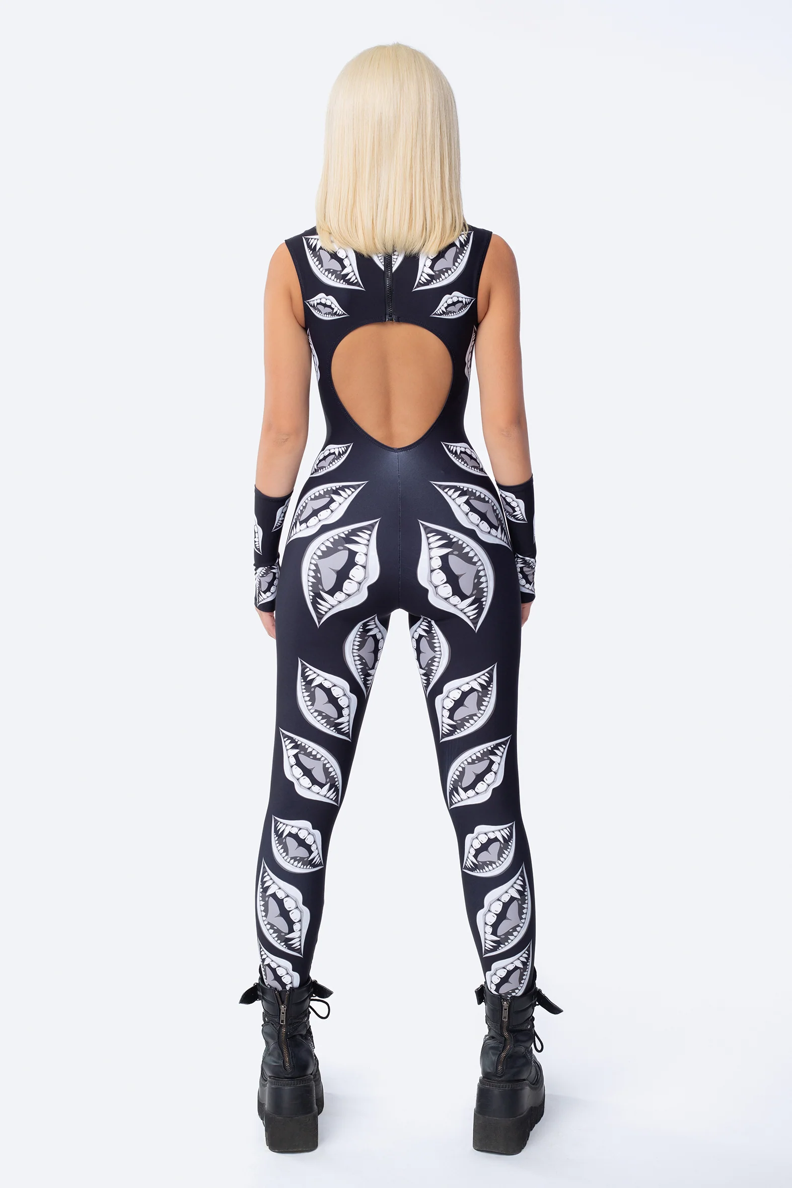 Sinister Smiles Keyhole Catsuit - Image 4