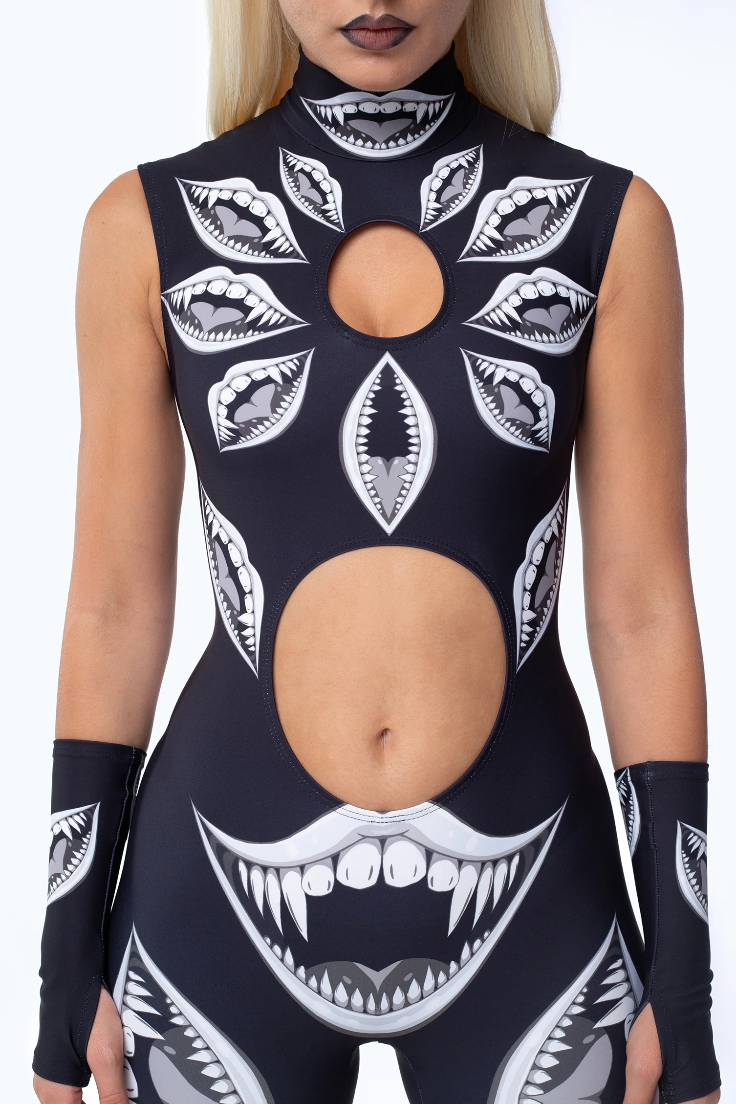 Sinister Smiles Keyhole Catsuit - Image 5