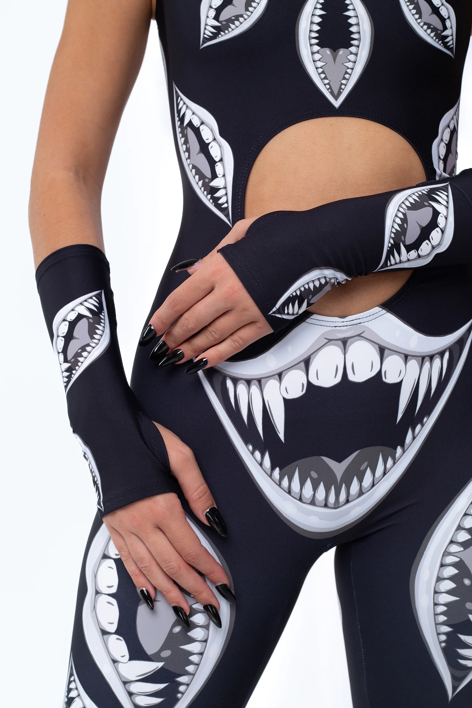 Sinister Smiles Keyhole Catsuit - Image 6