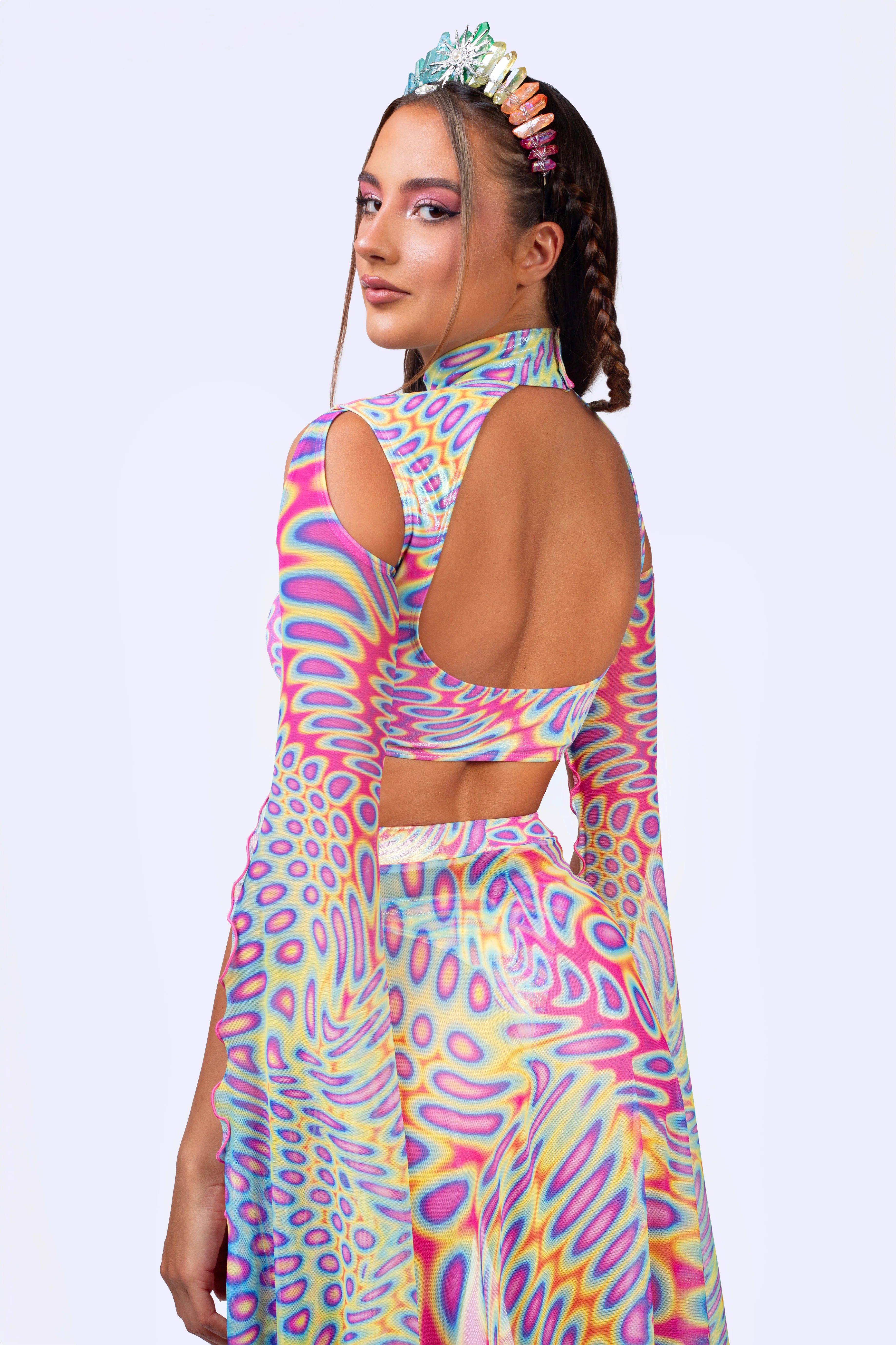 Soft Focus Maxi Sleeve Top - Image 2