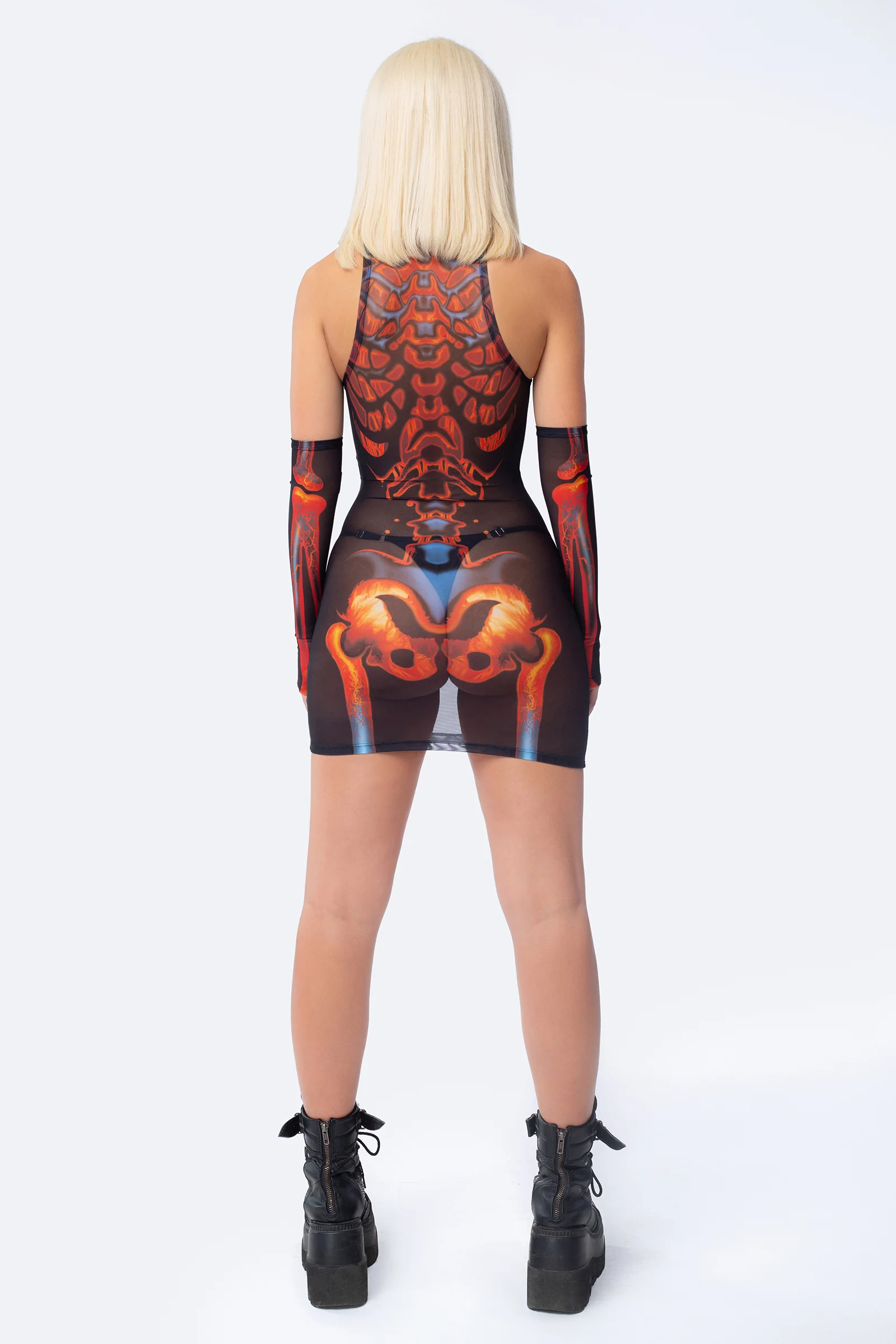 Solar Flare High Neck Dress - Image 4