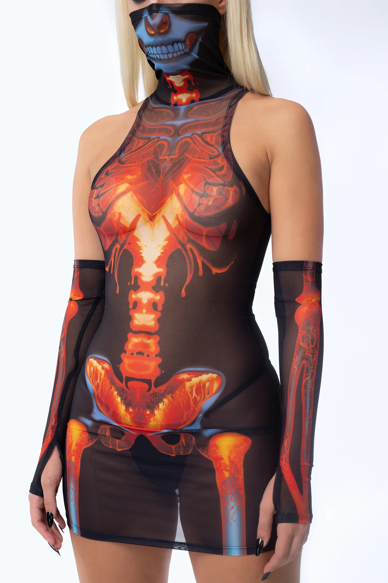 Solar Flare High Neck Dress - Image 5