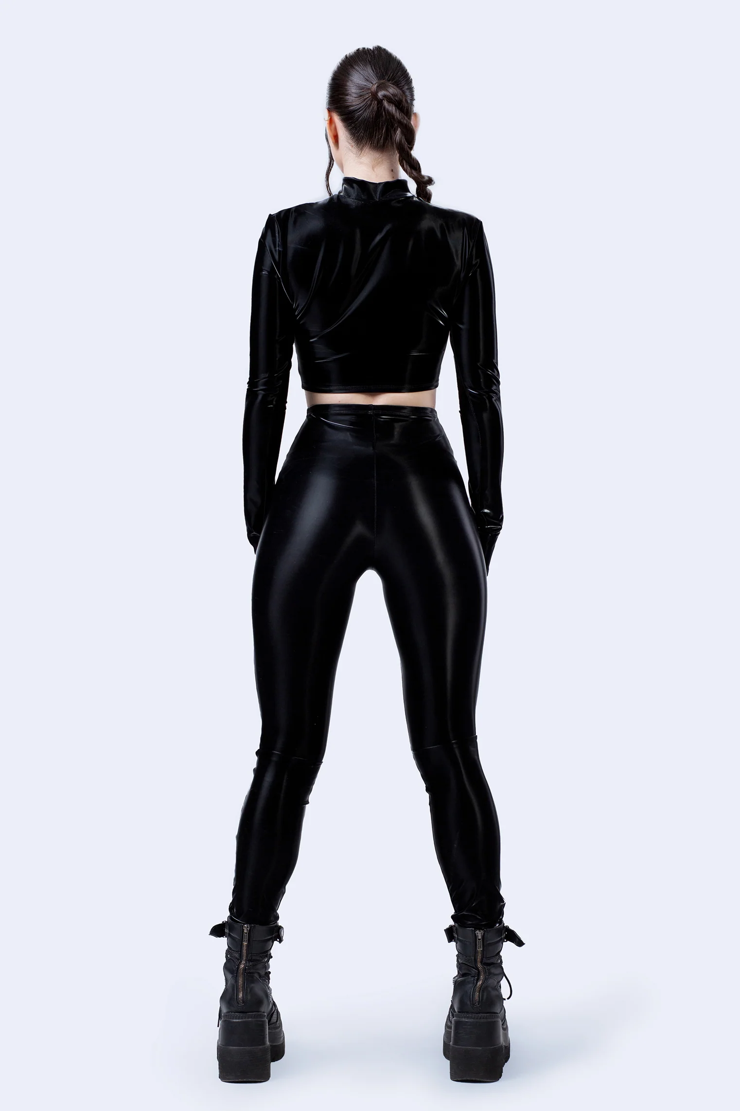Starved For Glamour Long Sleeve Crop Top - Image 4