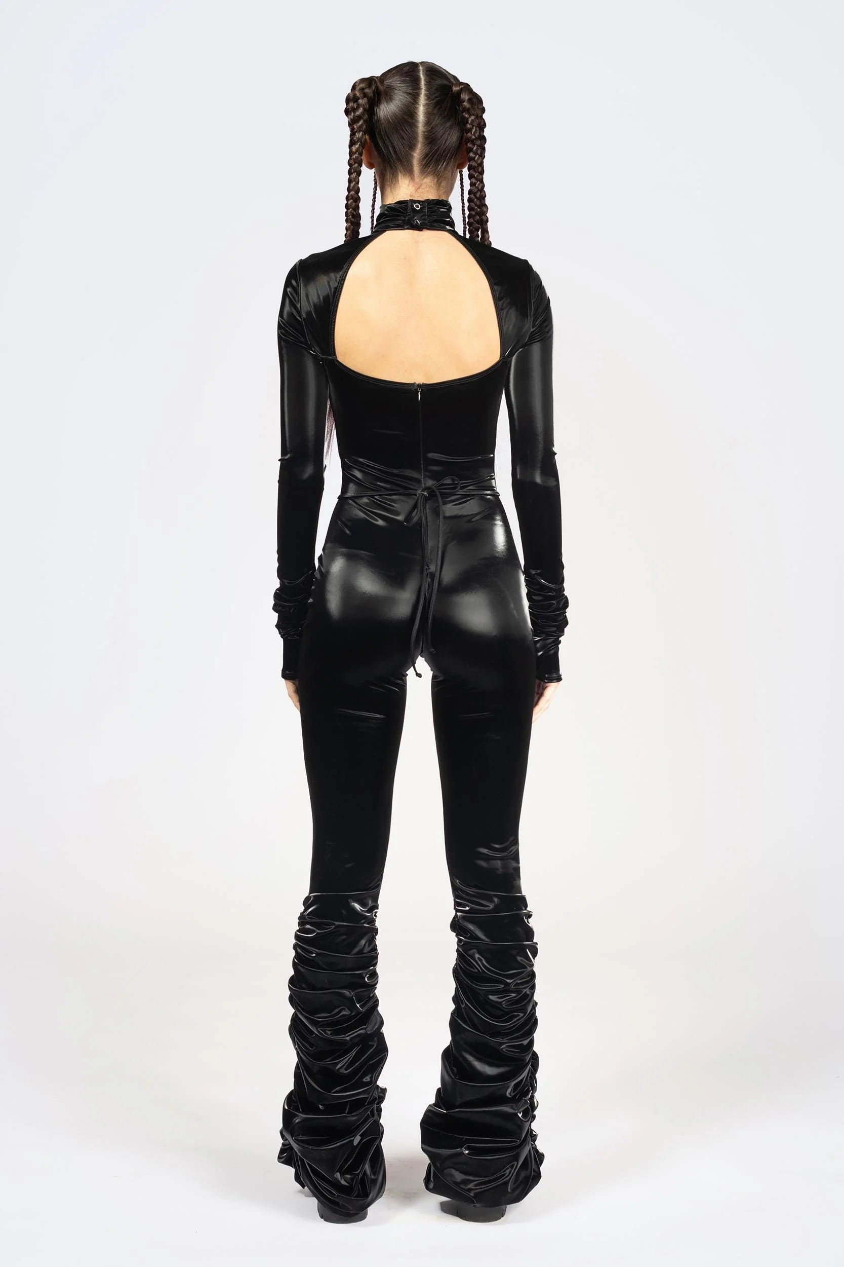 Starved For Glamour Ruched Catsuit - Image 5