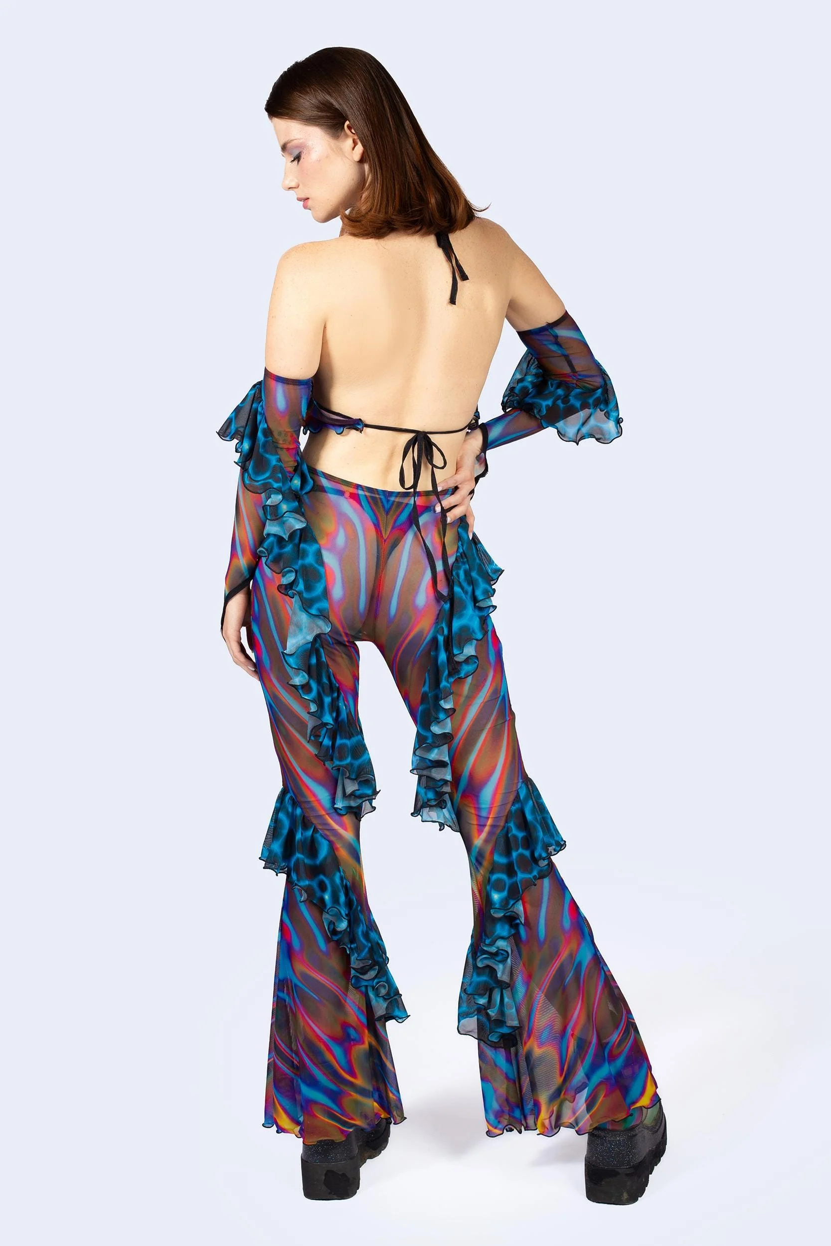 Storm Wave Halter Ruffled Set - Image 2