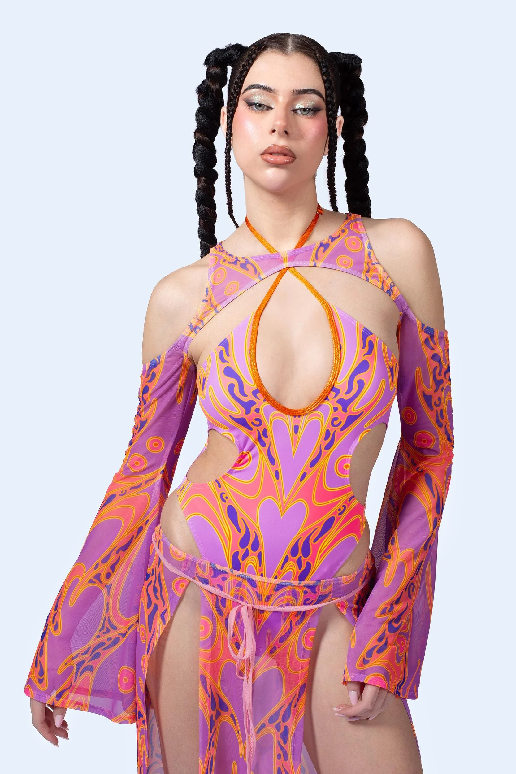 Temporary Escape Slit Mesh Skirt - Image 5