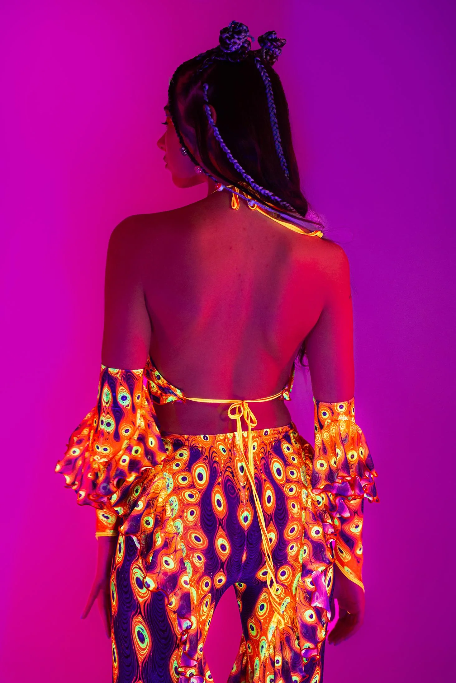 Third Eye Blind Halter Ruffled Top - Image 2