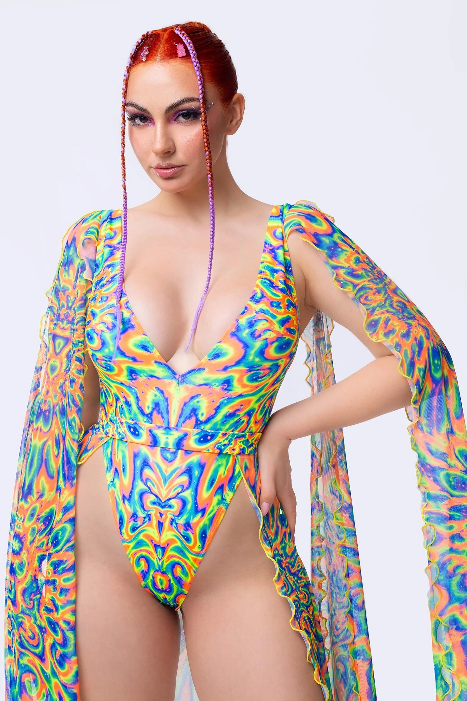 Tied & Dyed  Winged Bodysuit - Image 5