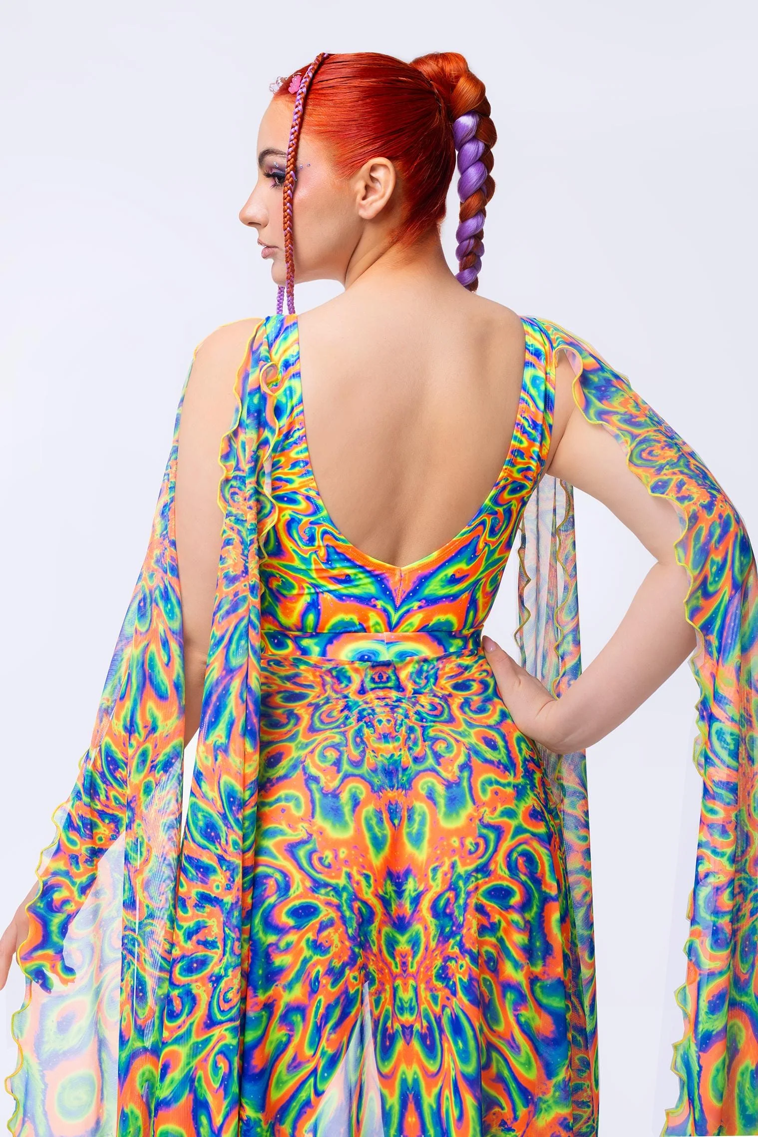 Tied & Dyed  Winged Bodysuit - Image 6