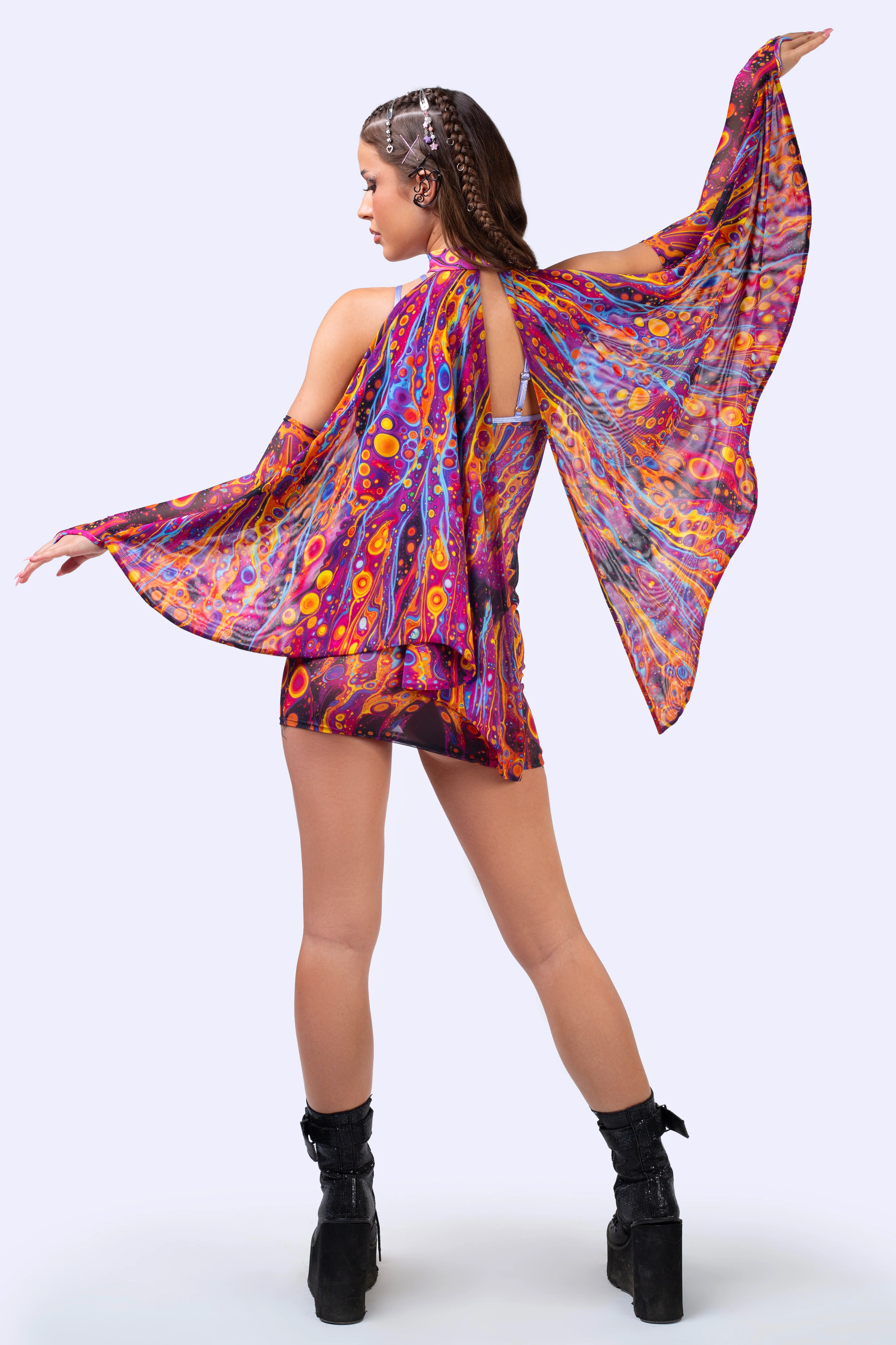 Venom Bloom Criss Cross Dress - Image 4