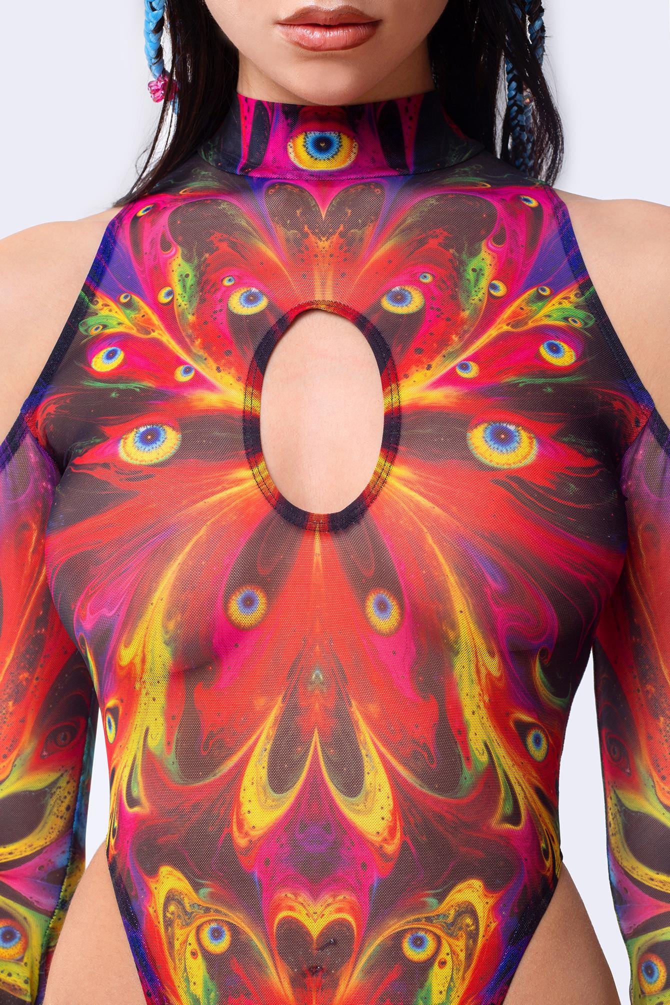 Wandering Looks Flared Sleeve Bodysuit - Image 5