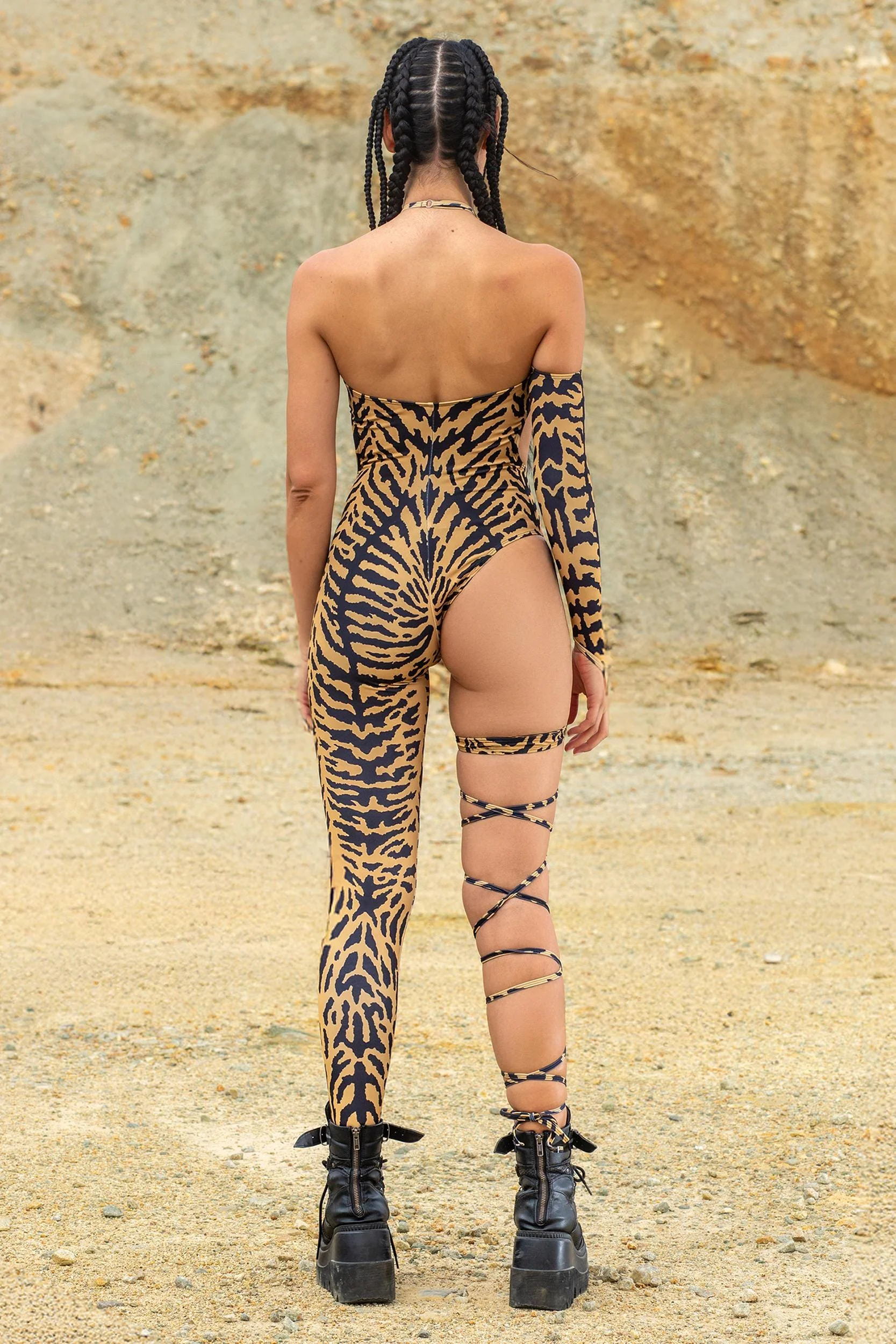 Wild Thread Cheeky Asymmetric Catsuit - Image 4