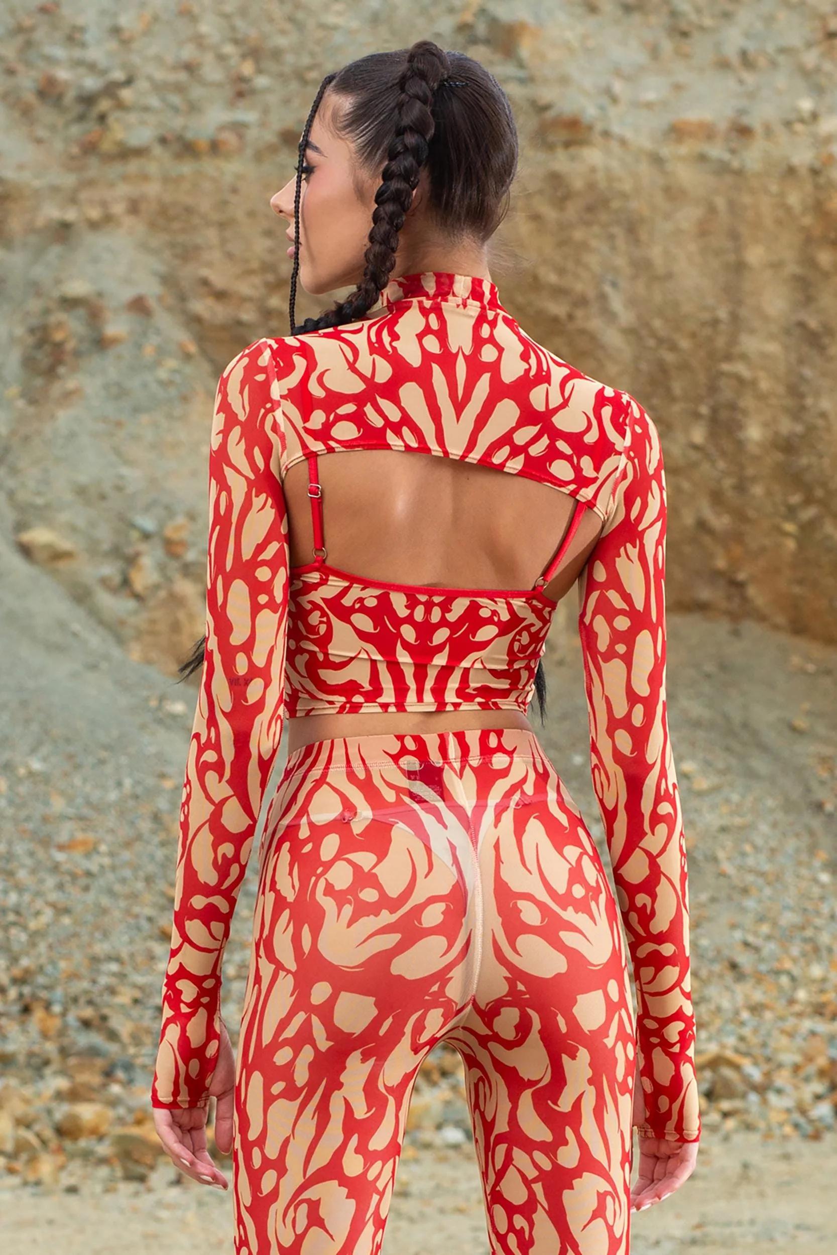 Wildskin Inferno Mesh 2 Piece Shrug Top - Image 2