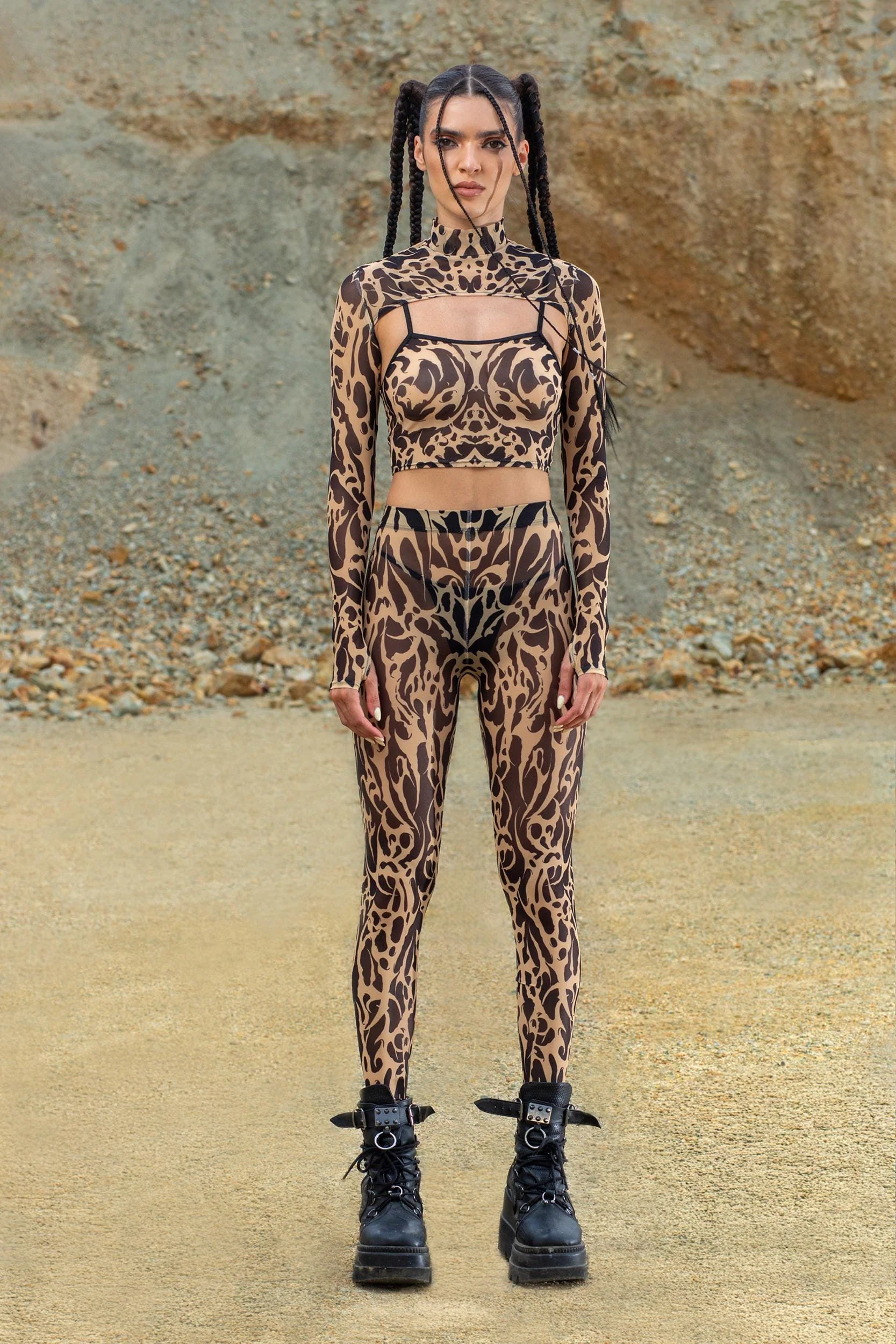 Wildskin Mesh 2 Piece Shrug Top - Image 3